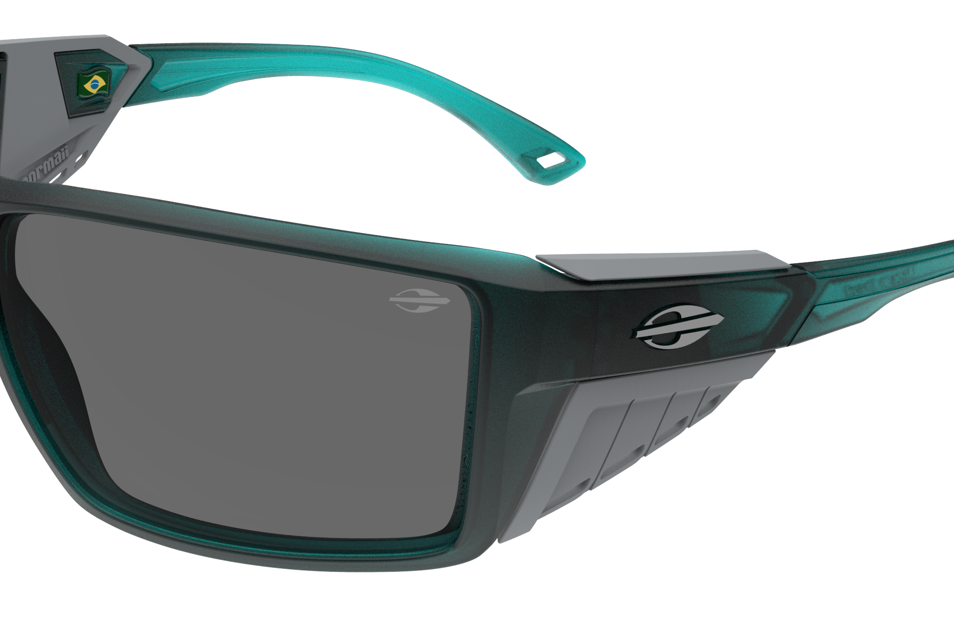 Oculos Solar Mormaii Side Shield S M0164kcp01 Verde Fosco Lente Cinza Verde 3