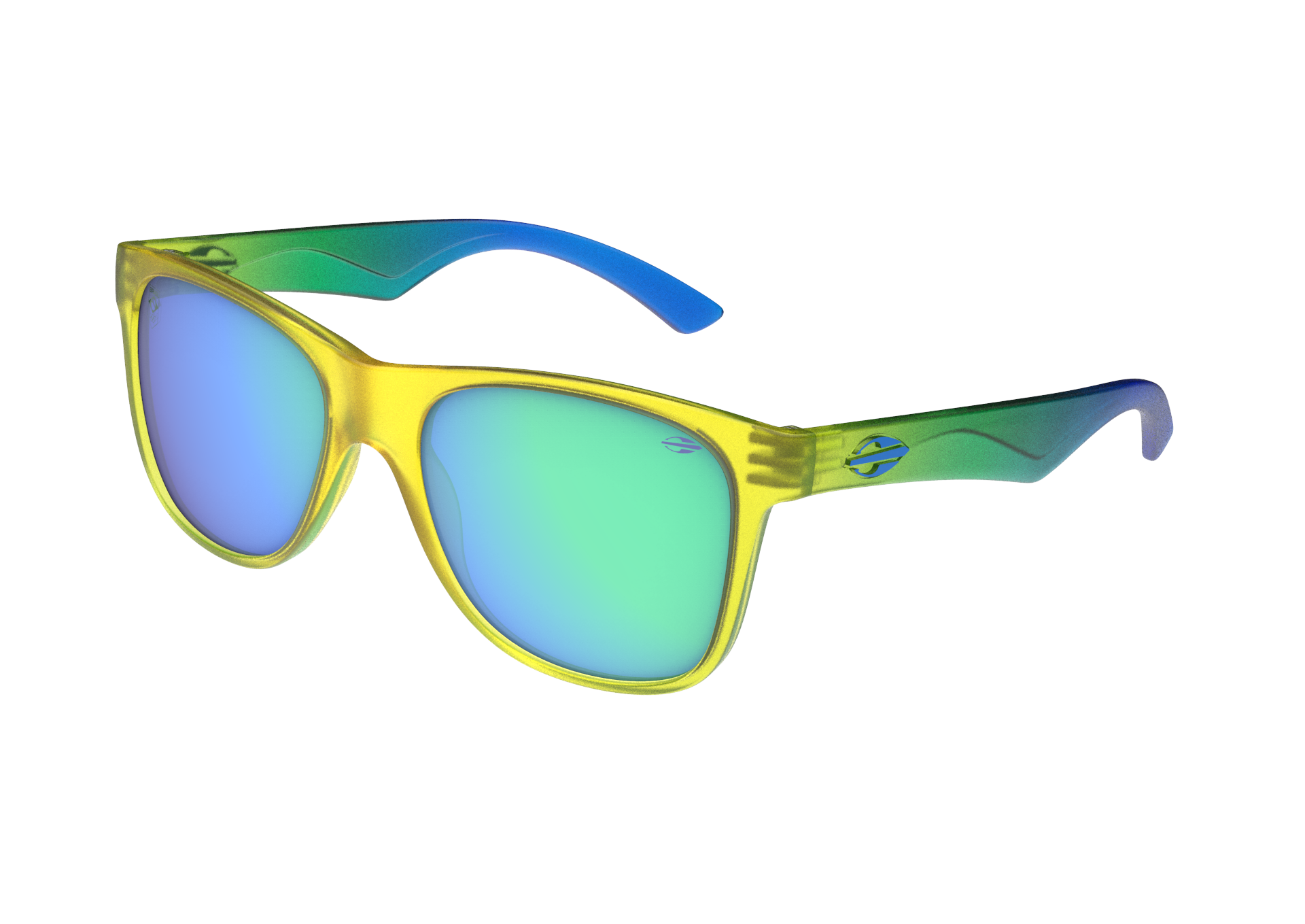 Oculos Solar Mormaii Milao Ng M0132j9585 Amarelo Translucido Lente Verde Espelhada Amarelo 1