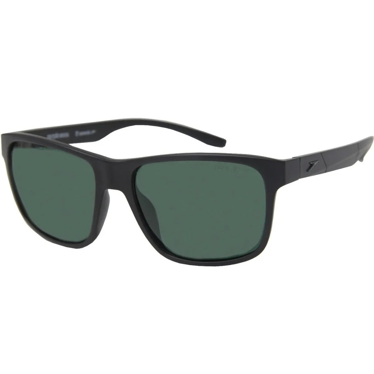 Oculos Solar Speedo Countach Br01 Preto Fosco Lente Verde Polarizada Preto 1
