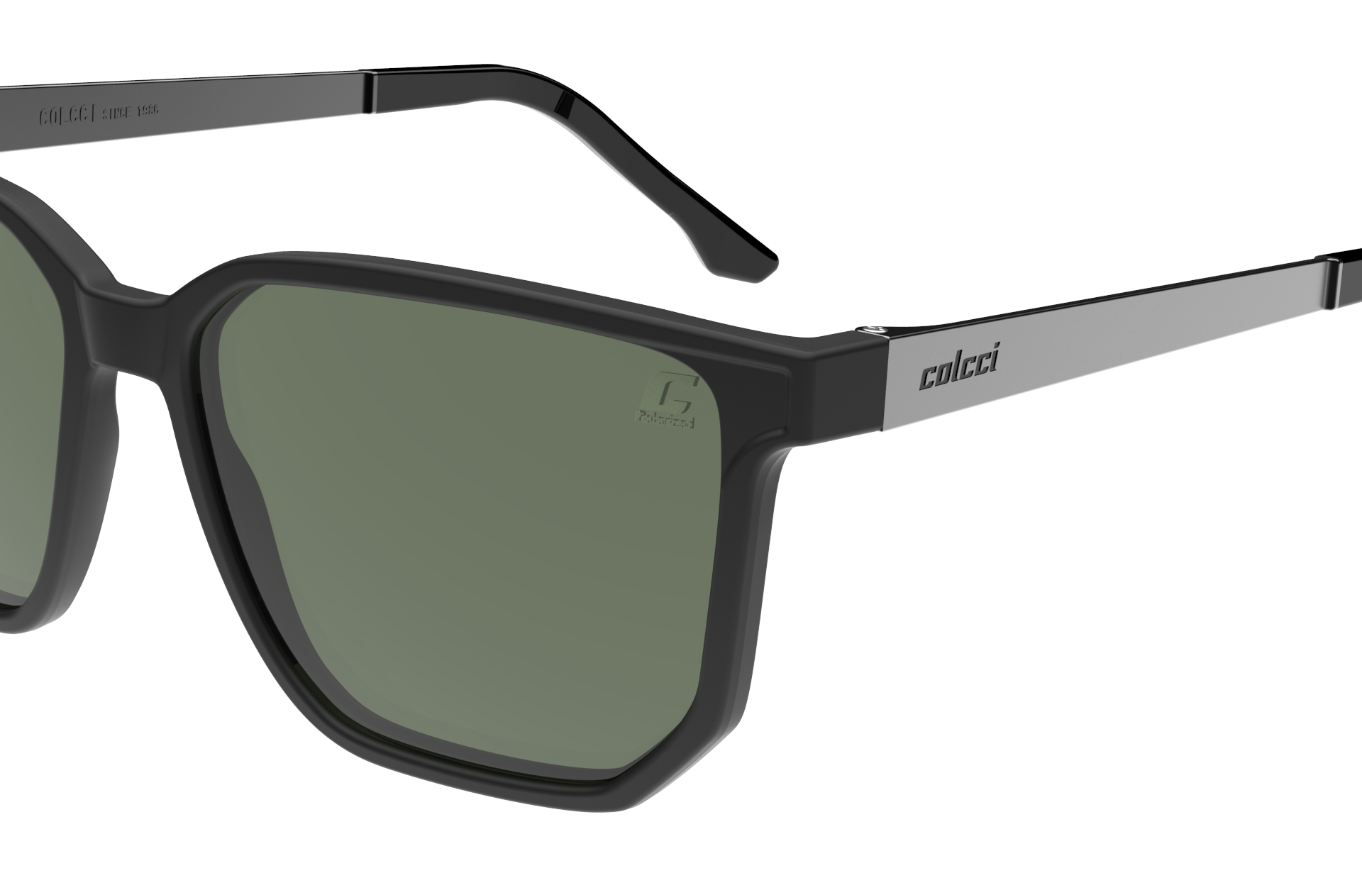 Oculos Solar Colcci Ross C0204aeh89 Preto Fosco Lente Verde Polarizada Preto 3