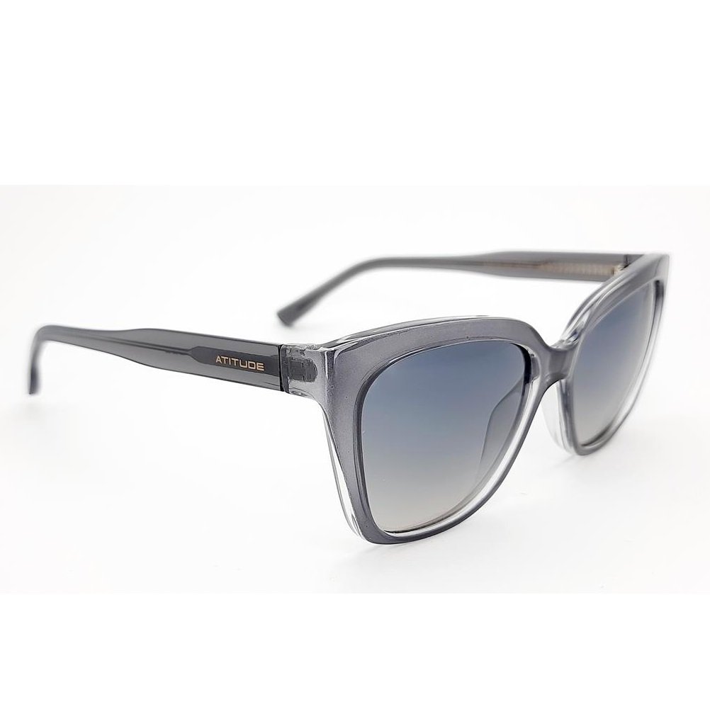 Oculos Solar Atitude At8195 H02 Cinza Translucido Lente Cinza Degrade Cinza 1