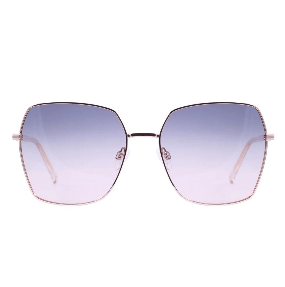 Oculos Solar Bulget Bg8048 04a Dourado Brilho Lente Cinza Degrade Dourado 2
