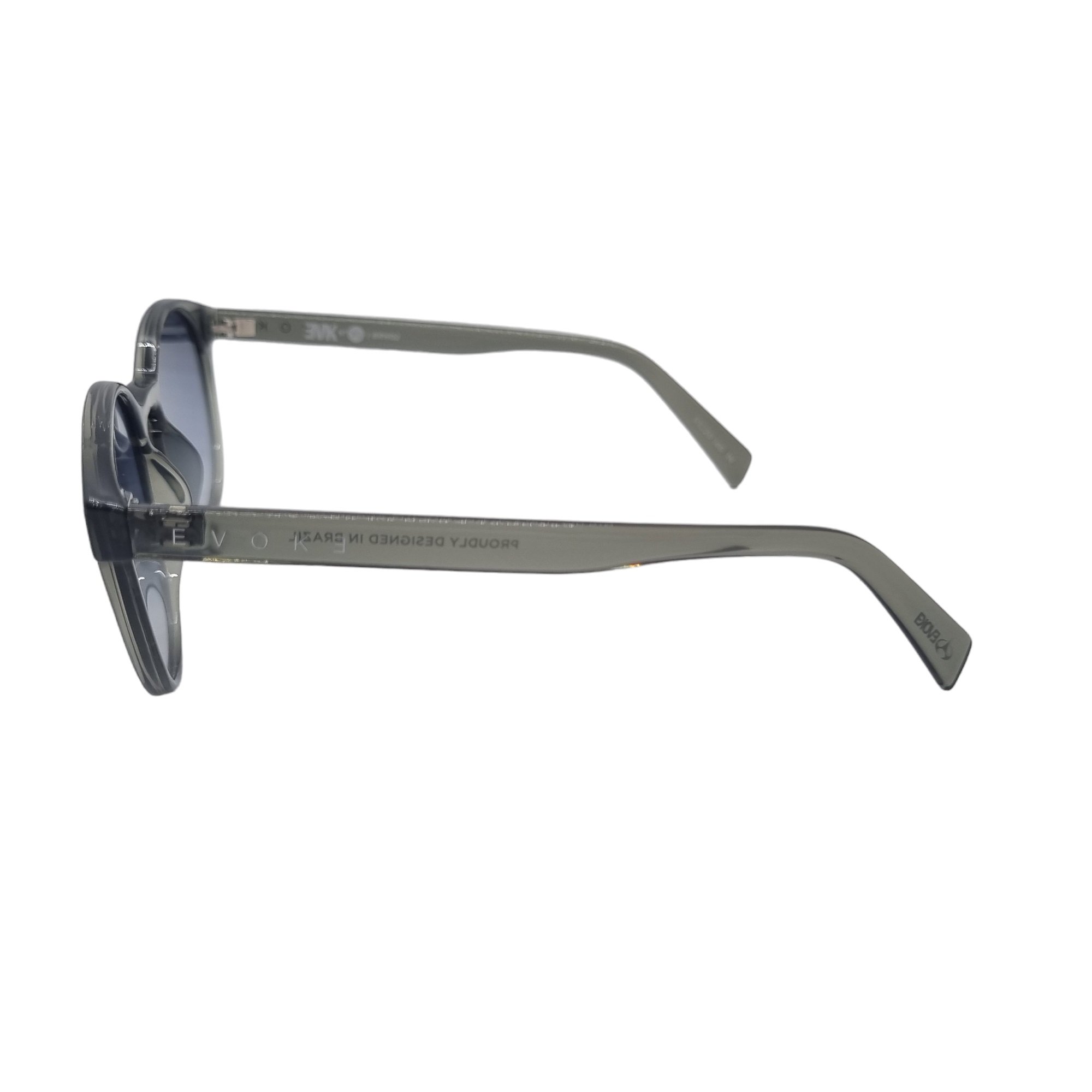Oculos Solar Evoke New Evk 20 Brh02 Cinza Translucido Lente Azul Degrade Cinza 3