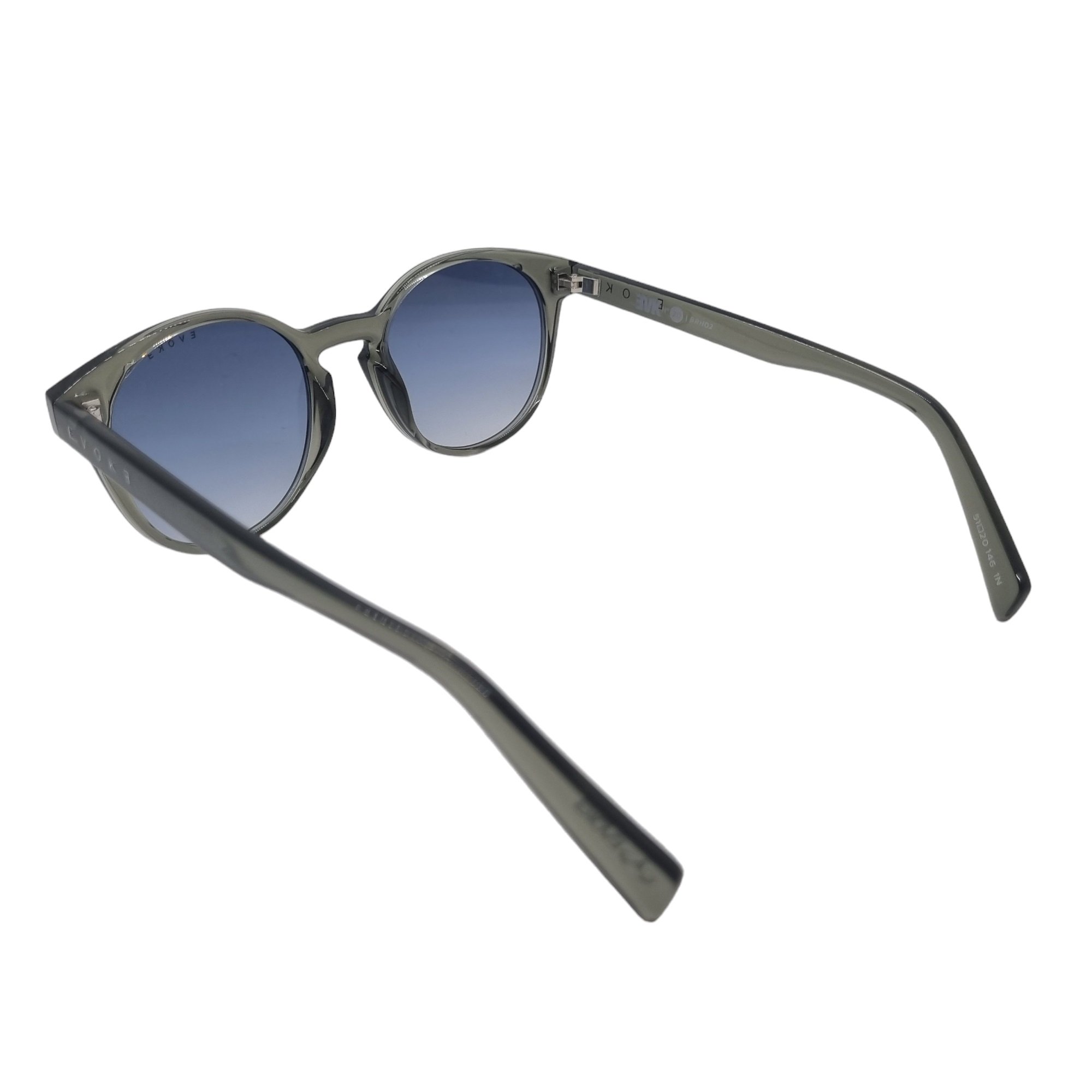 Oculos Solar Evoke New Evk 20 Brh02 Cinza Translucido Lente Azul Degrade Cinza 4