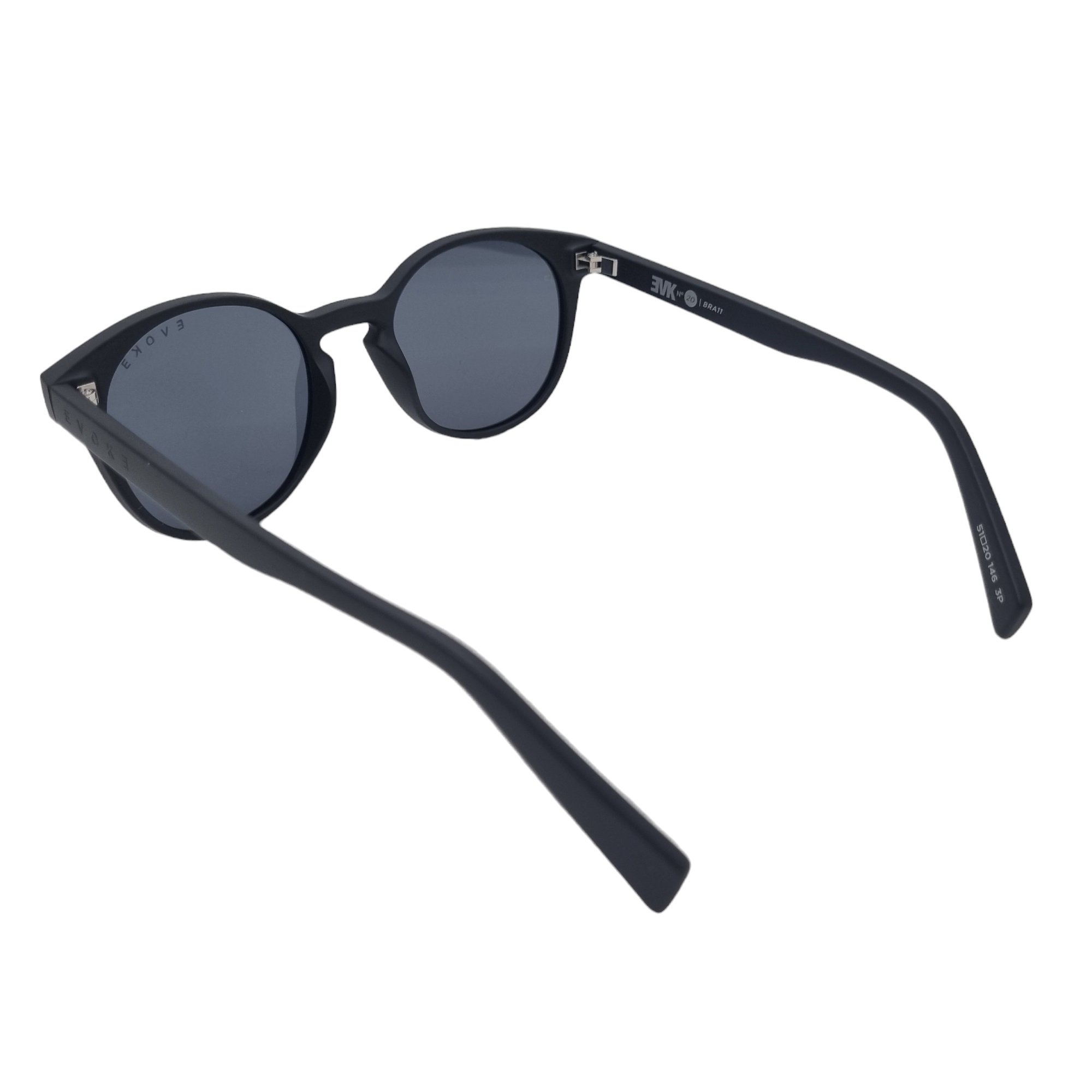 Oculos Solar Evoke New Evk 20 Bra11 Preto Fosco Lente Cinza Polarizada Preto 4