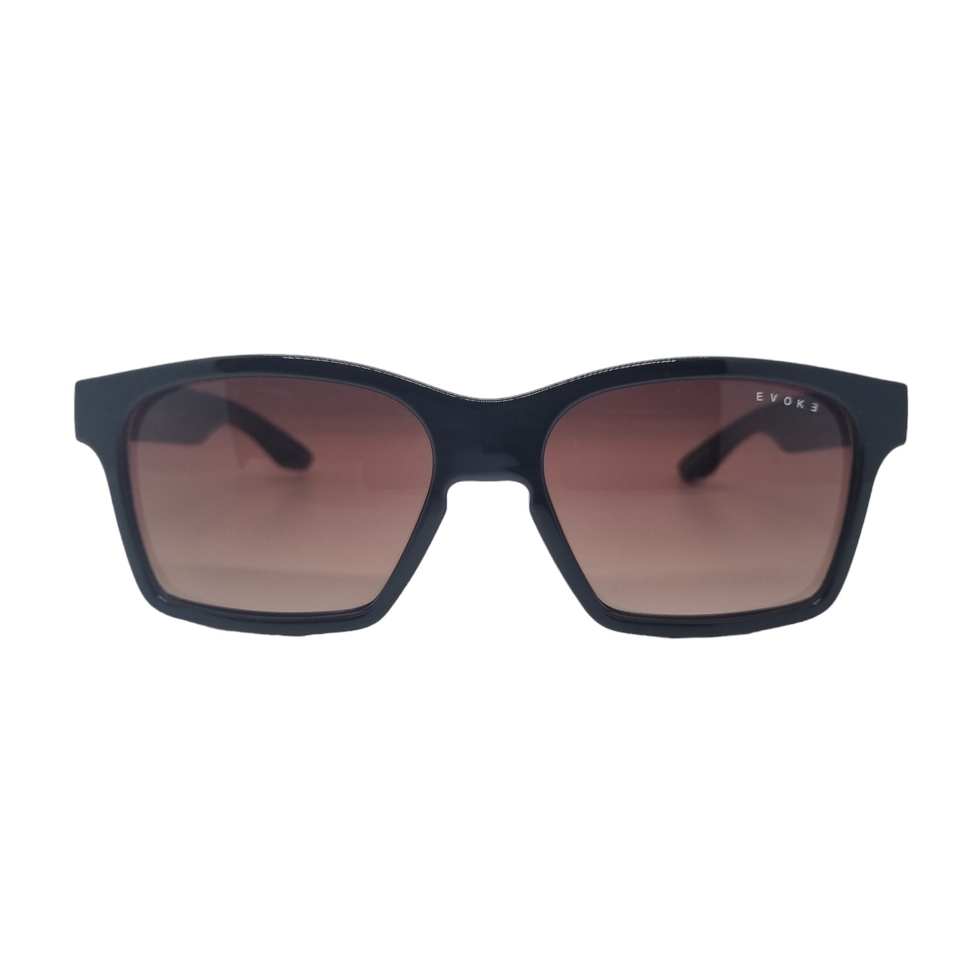 Oculos Solar Evoke New Thunder Brwd01 Preto Brilho Lente Marrom Degrade Preto 2