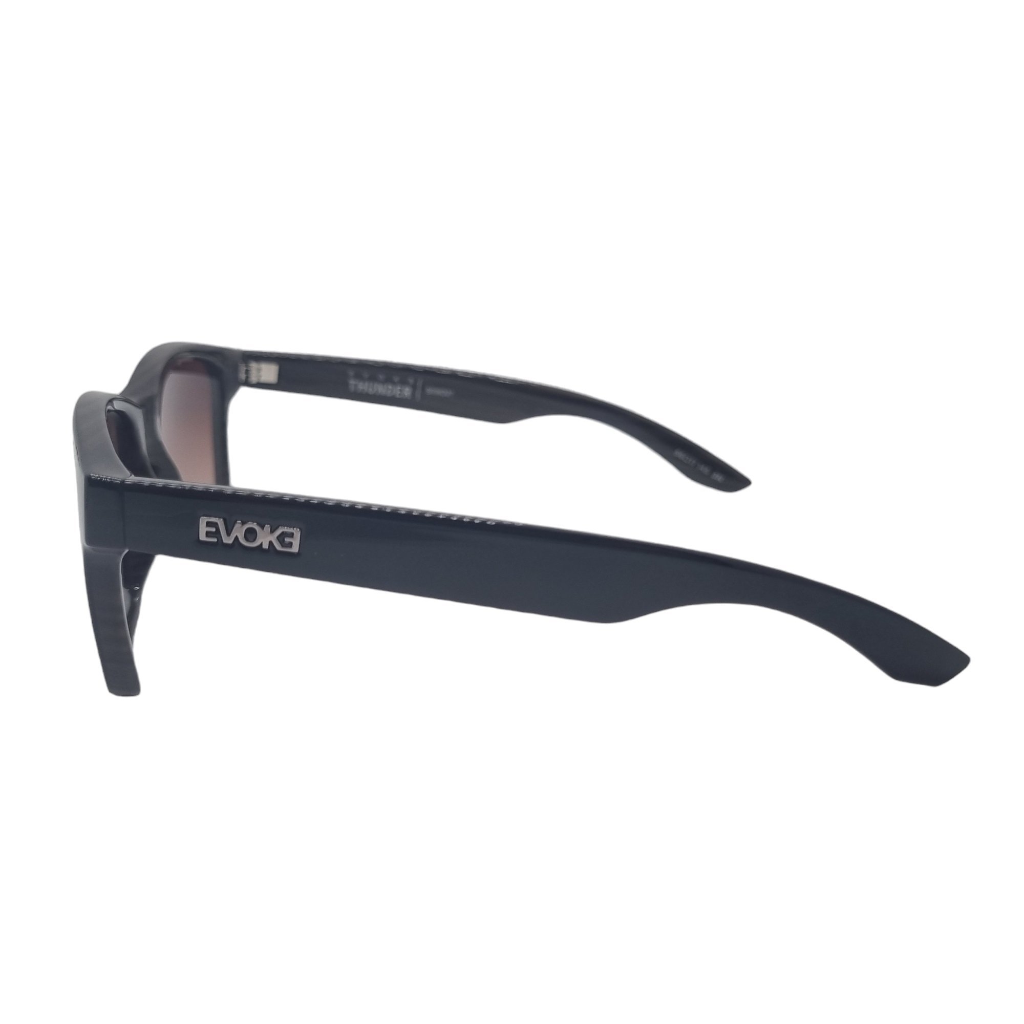 Oculos Solar Evoke New Thunder Brwd01 Preto Brilho Lente Marrom Degrade Preto 3