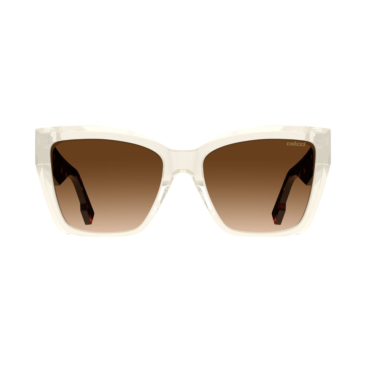 Oculos Solar Colcci Chiara C0253ba934 Branco Translucido Lente Marrom Degrade cat1 Branco/Marrom 2