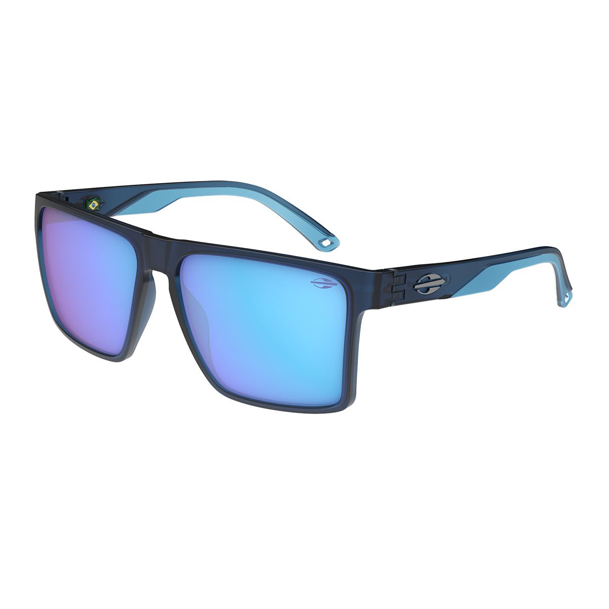 Oculos Solar Mormaii Barcelos M0160a1483 Preto Fosco Lente Azul