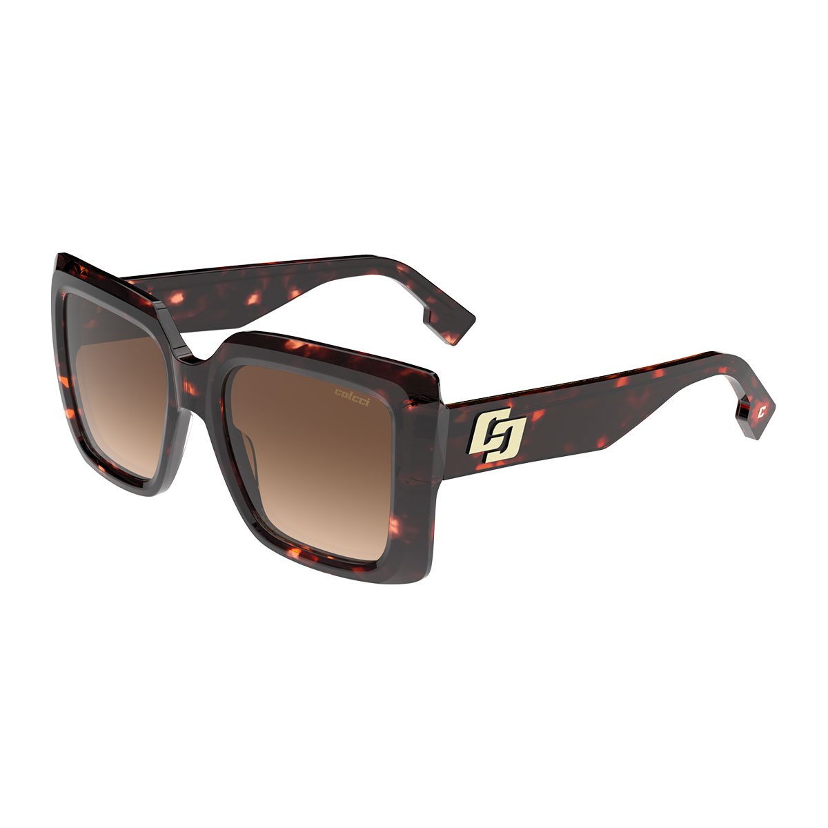 Oculos Solar Colcci Sabrina C0254f2134 Marrom Brilho Demi Lente Marrom Degrade