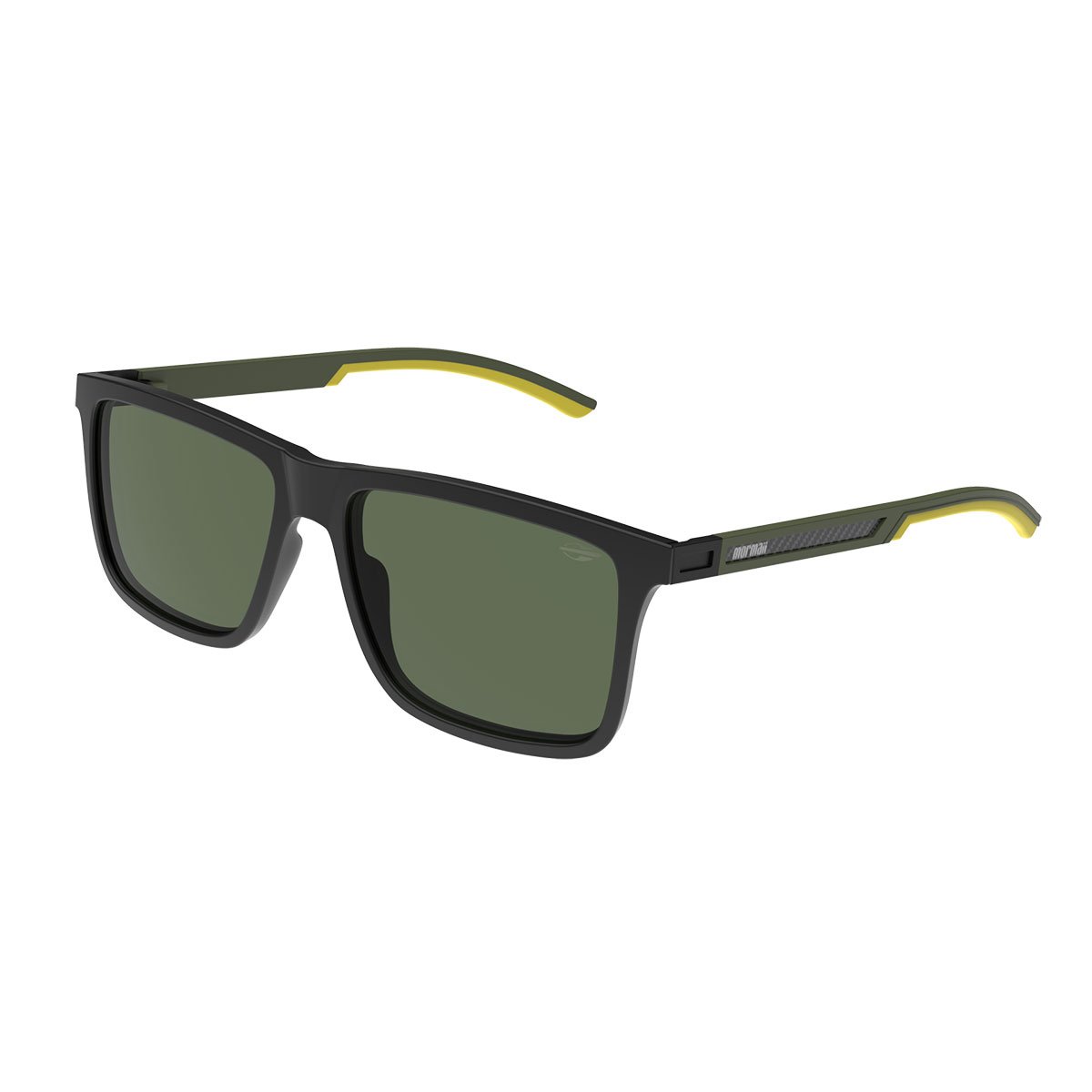 Oculos Solar Mormaii Boston 3 M0170a8371 Preto Fosco Lente Verde Preto 1