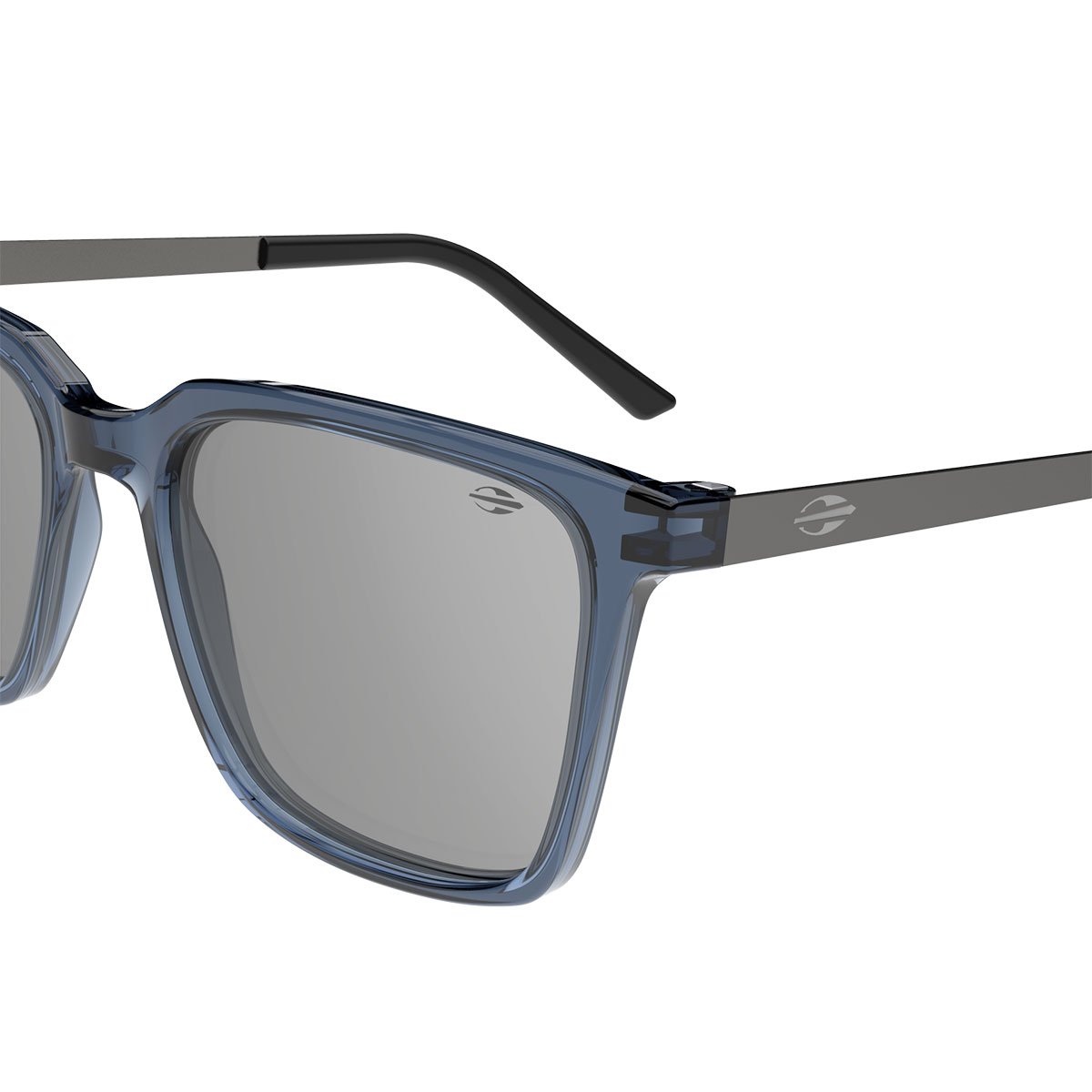 Oculos Solar Mormaii Frankfurt M0174dk109 Azul Translucido Lente Cinza Espelhada Azul 3