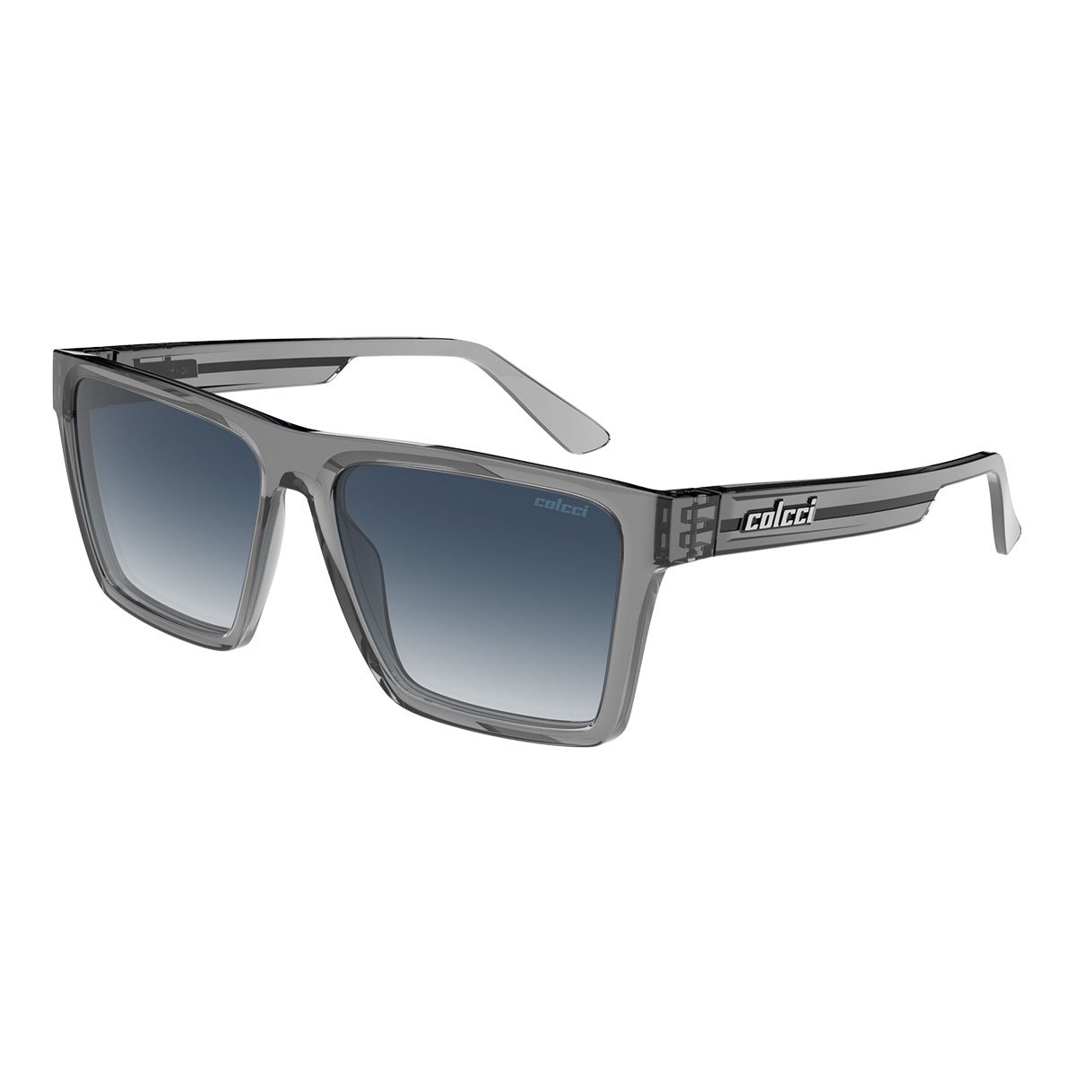 Oculos Solar Colcci Paul 2 C0265d4986 Fume Translucido Lente Azul Degrade