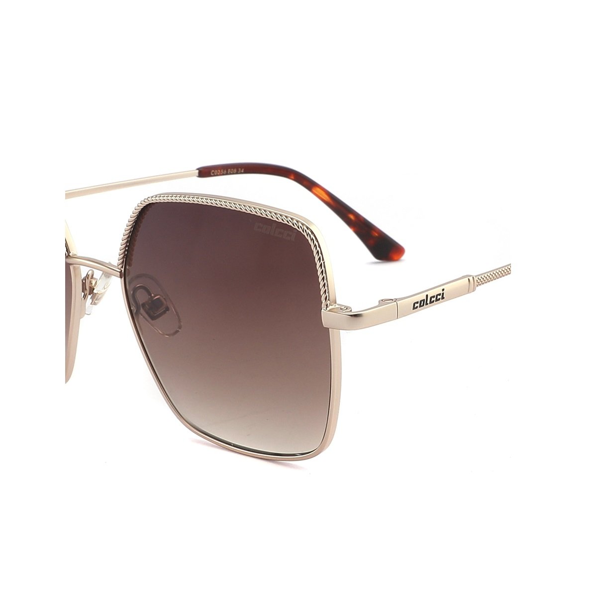 Oculos Solar Colcci C0256e0834 Dourado Fosco Lente Marrom Degrade Dourado 3