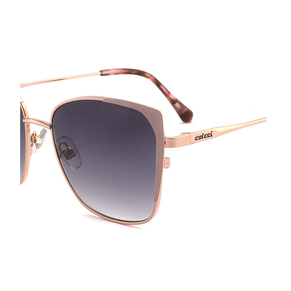 Oculos Solar Colcci C0259e3733 Rose Brilho Lente Cinza Degrade Rosé 3