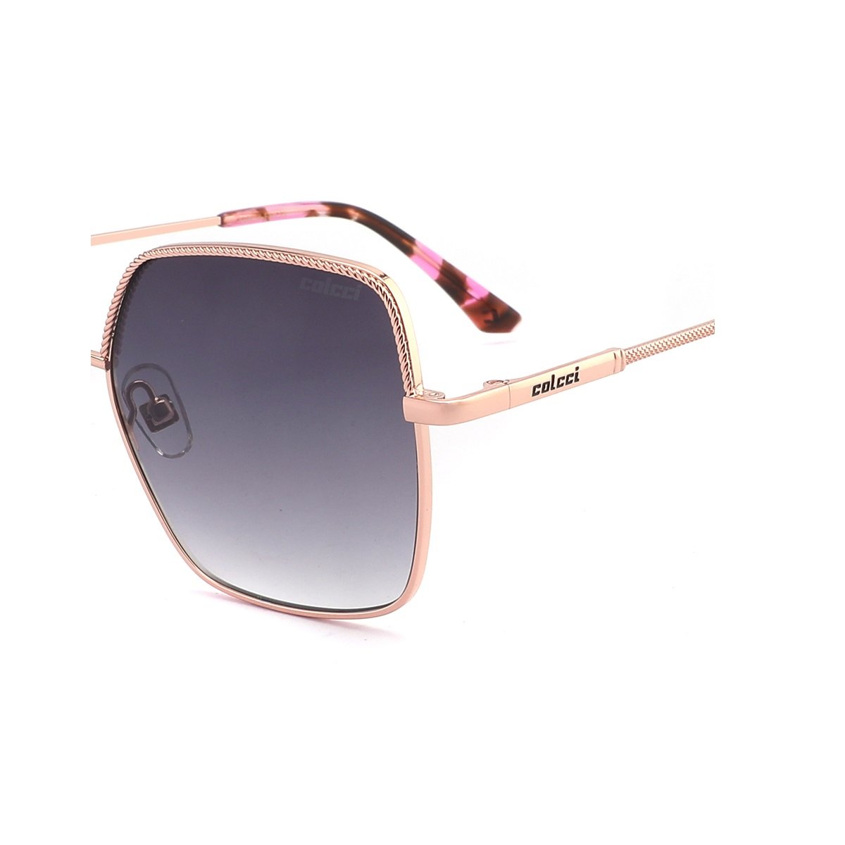 Oculos Solar Colcci C0256e6033 Rose Brilho Lente Cinza Degrade Rosé 3