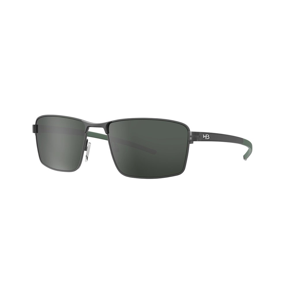 Oculos Solar Hb Cyclops 10105070766006 Grafite Fosco Lente Verde Preto 1