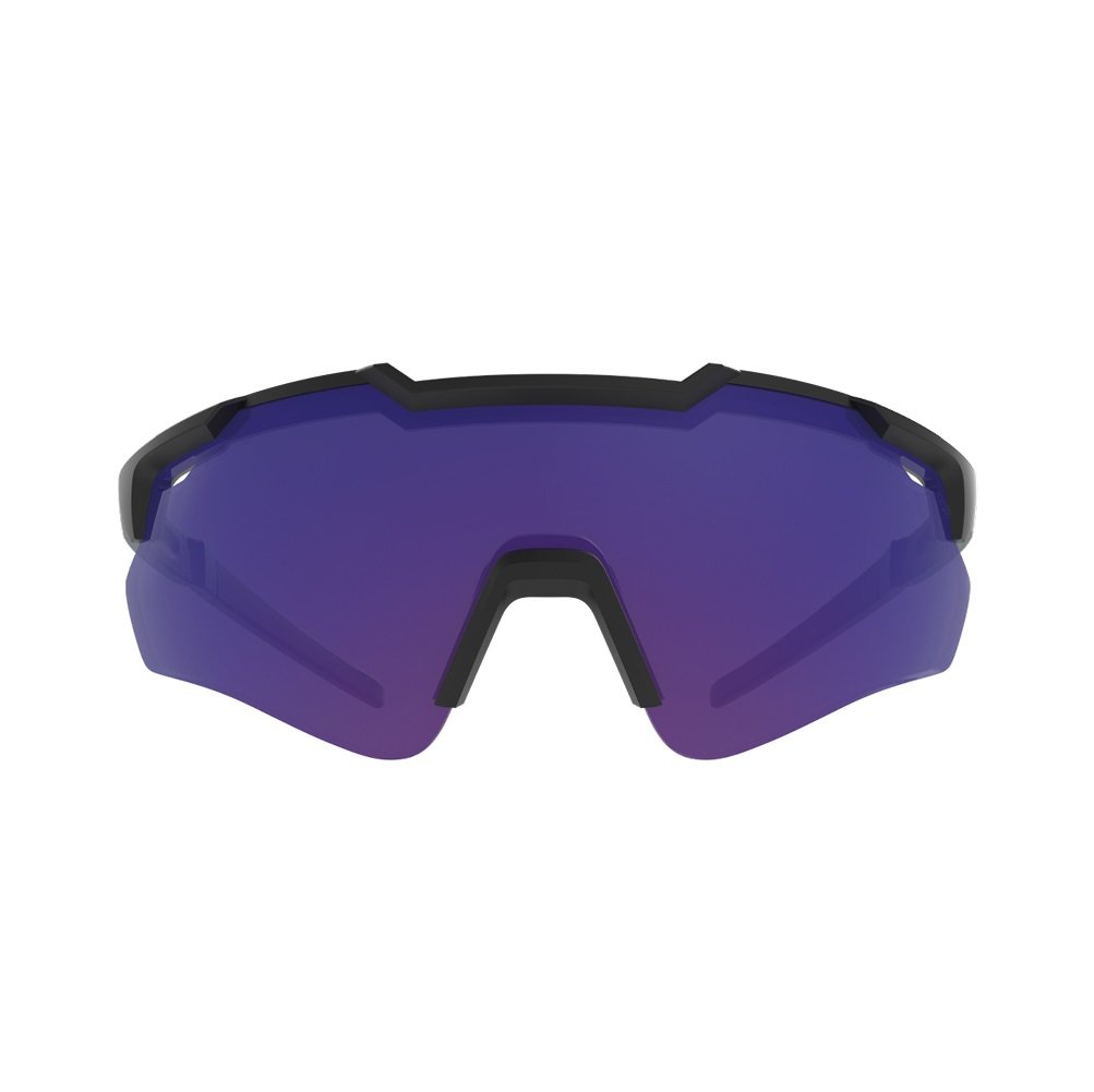 Oculos Solar Hb Shield Evo 2.0 10104120757024 Preto Fosco Lente Azul Espelhada Roxo 2