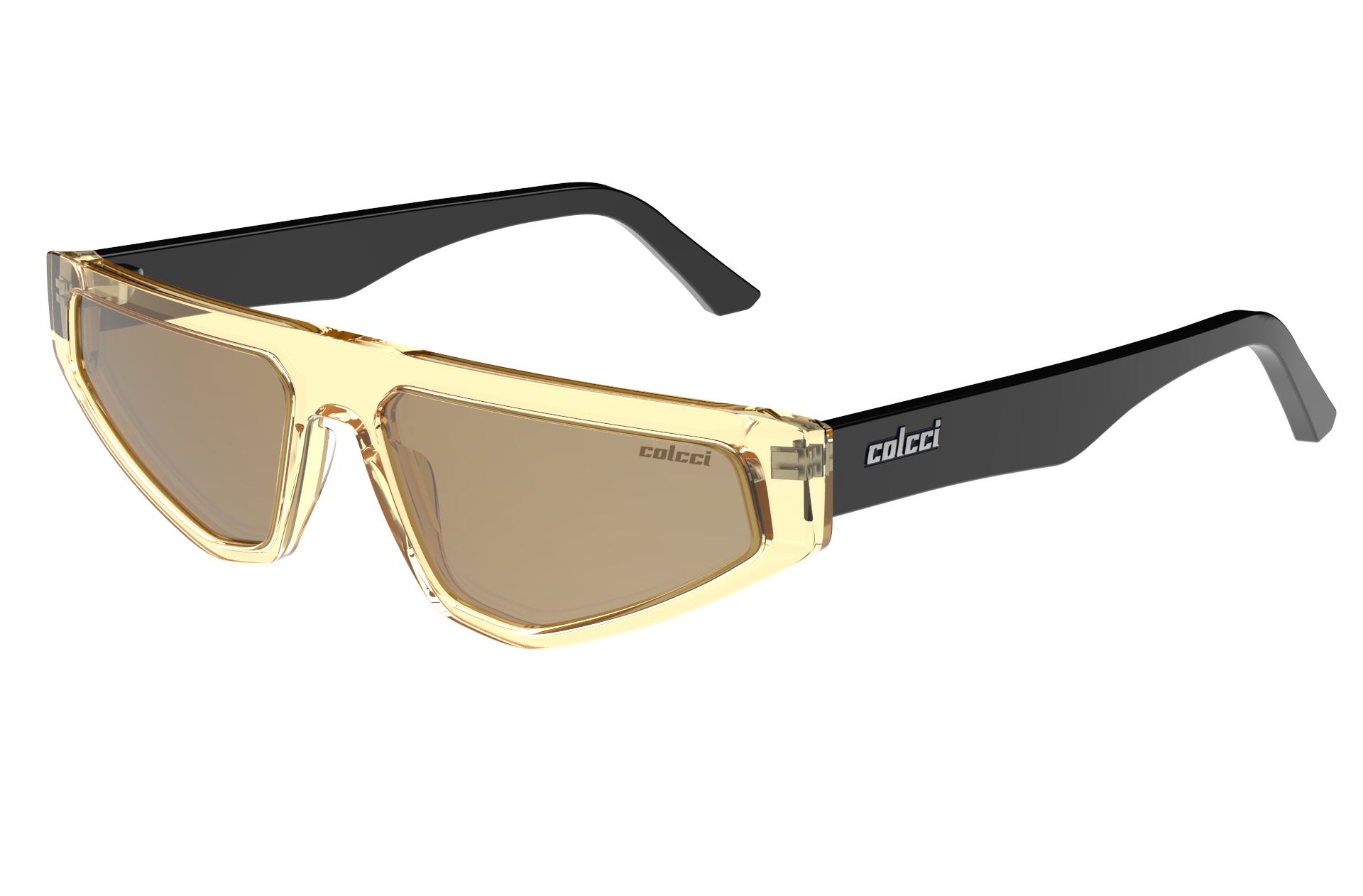 Oculos Solar Colcci Nis C0248j6981 Amarelo Translucido Lente Dourado Espelhada