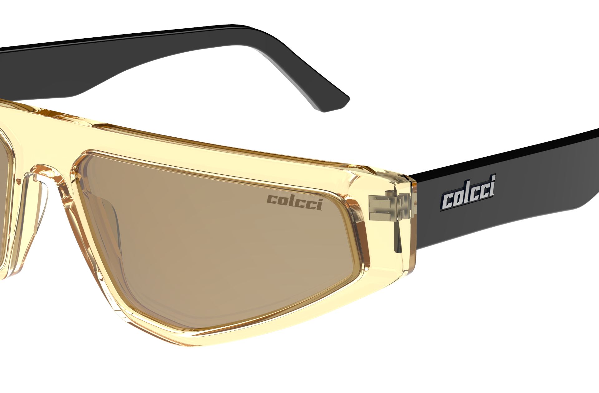 Oculos Solar Colcci Nis C0248j6981 Amarelo Translucido Lente Dourado Espelhada Amarelo/Preto 3