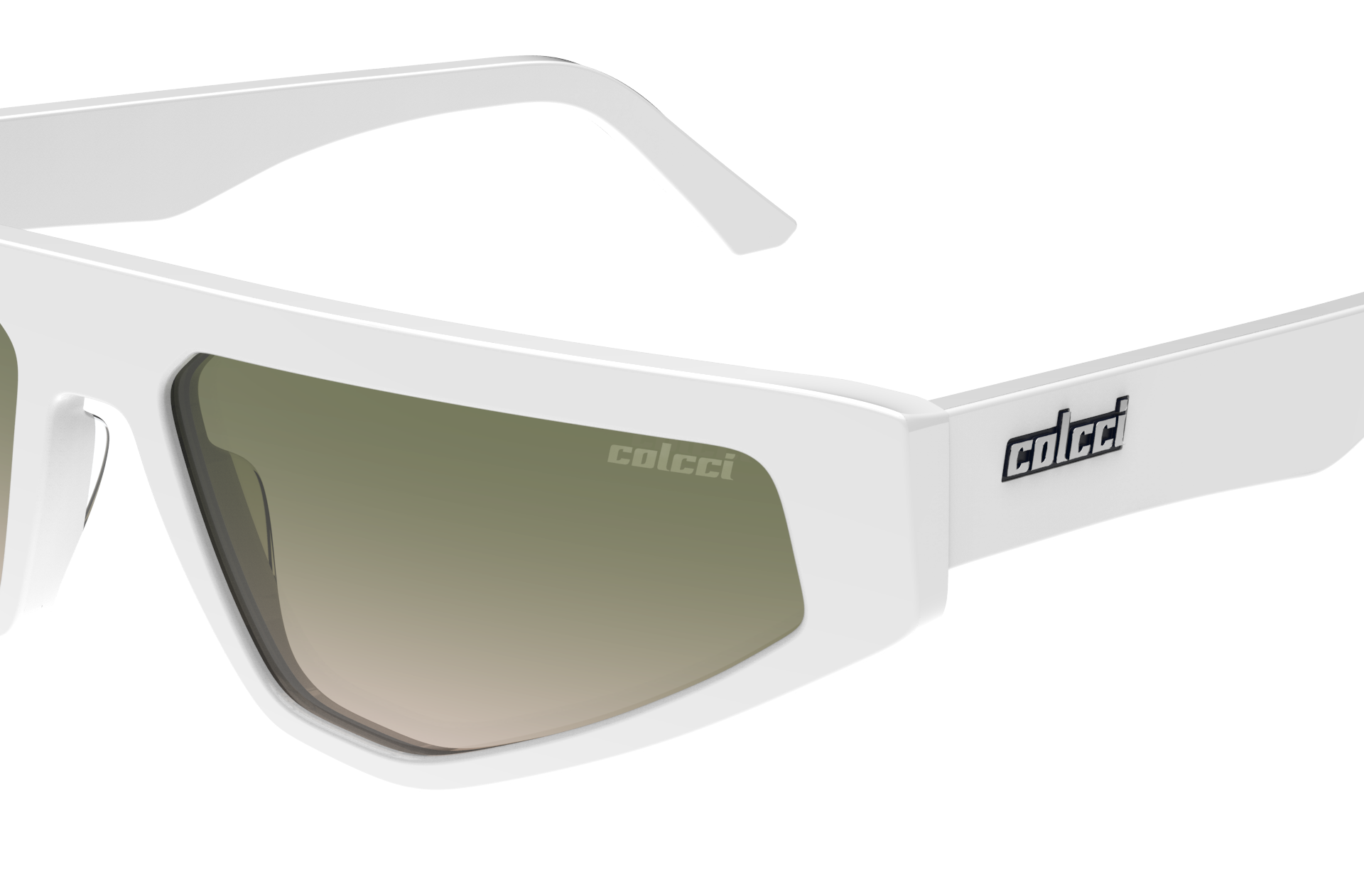 Oculos Solar Colcci Nis C0248b62a8 Branco Brilho Lente Verde Degrade Branco 2