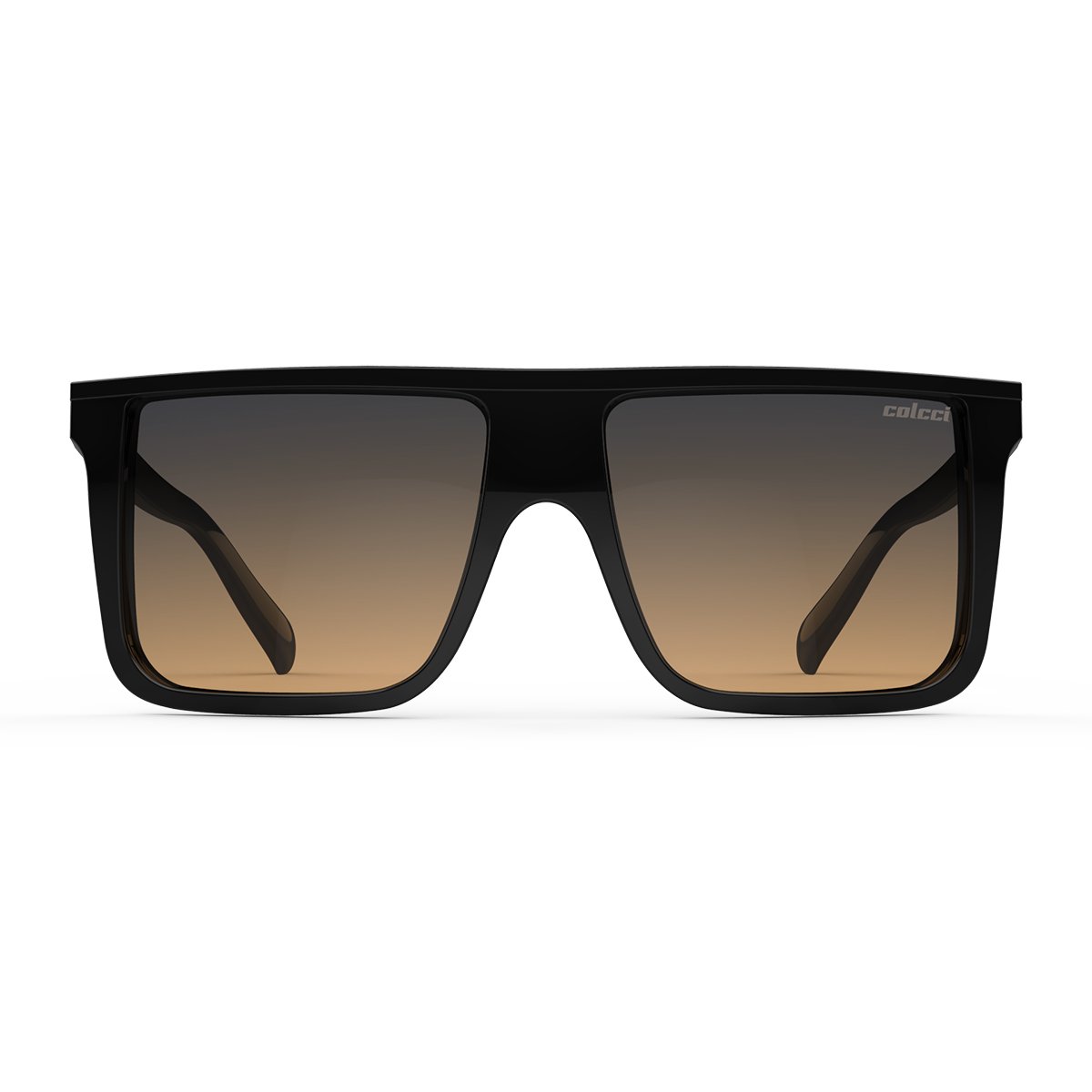 Oculos Solar Infantil Colcci Garnet Fun C0207a0221 Preto Brilho  Lente Degrade Laranja Preto 2