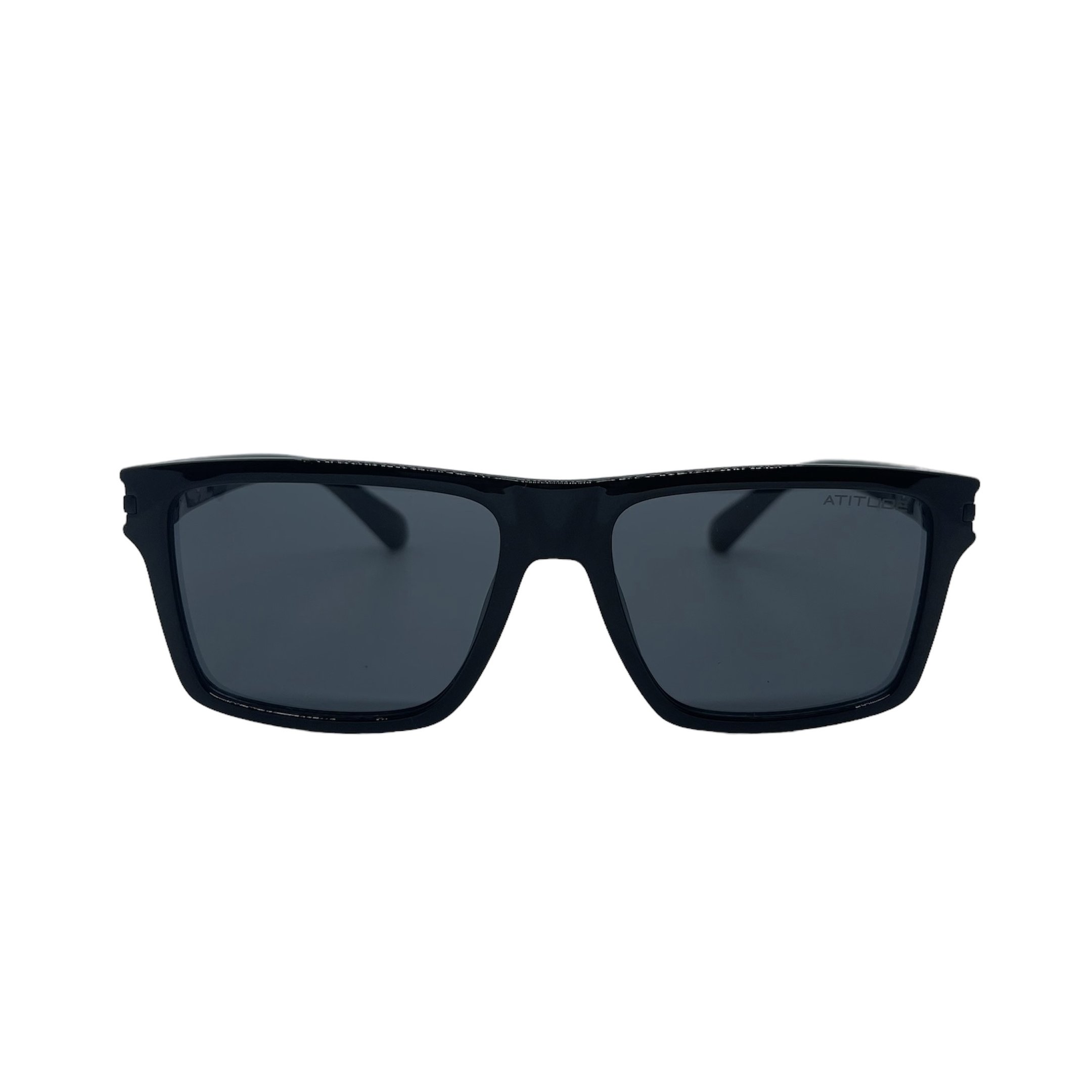 Oculos Solar Atitude At8222m A01 Preto Brilho Lente Cinza Preto 2