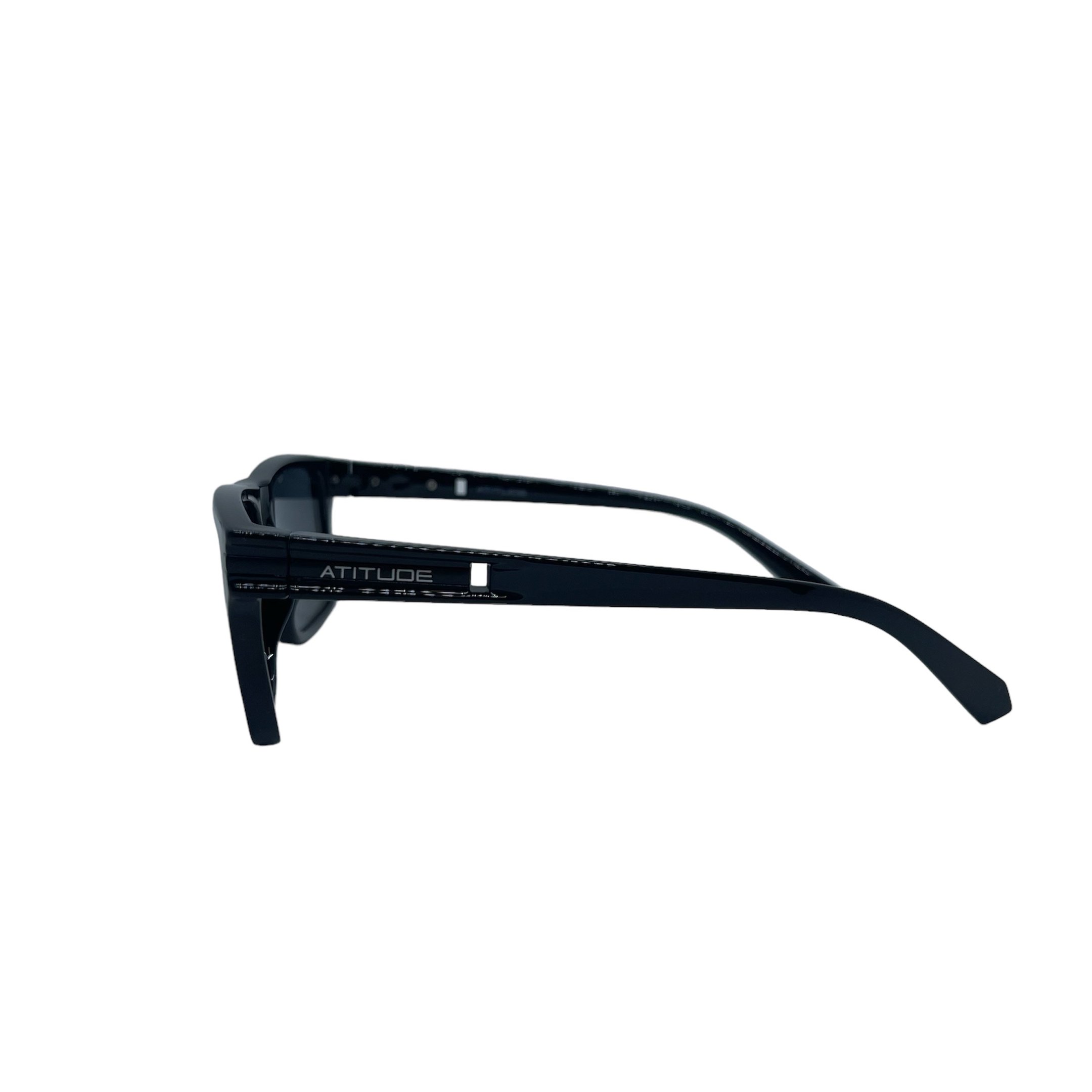 Oculos Solar Atitude At8222m A01 Preto Brilho Lente Cinza Preto 3