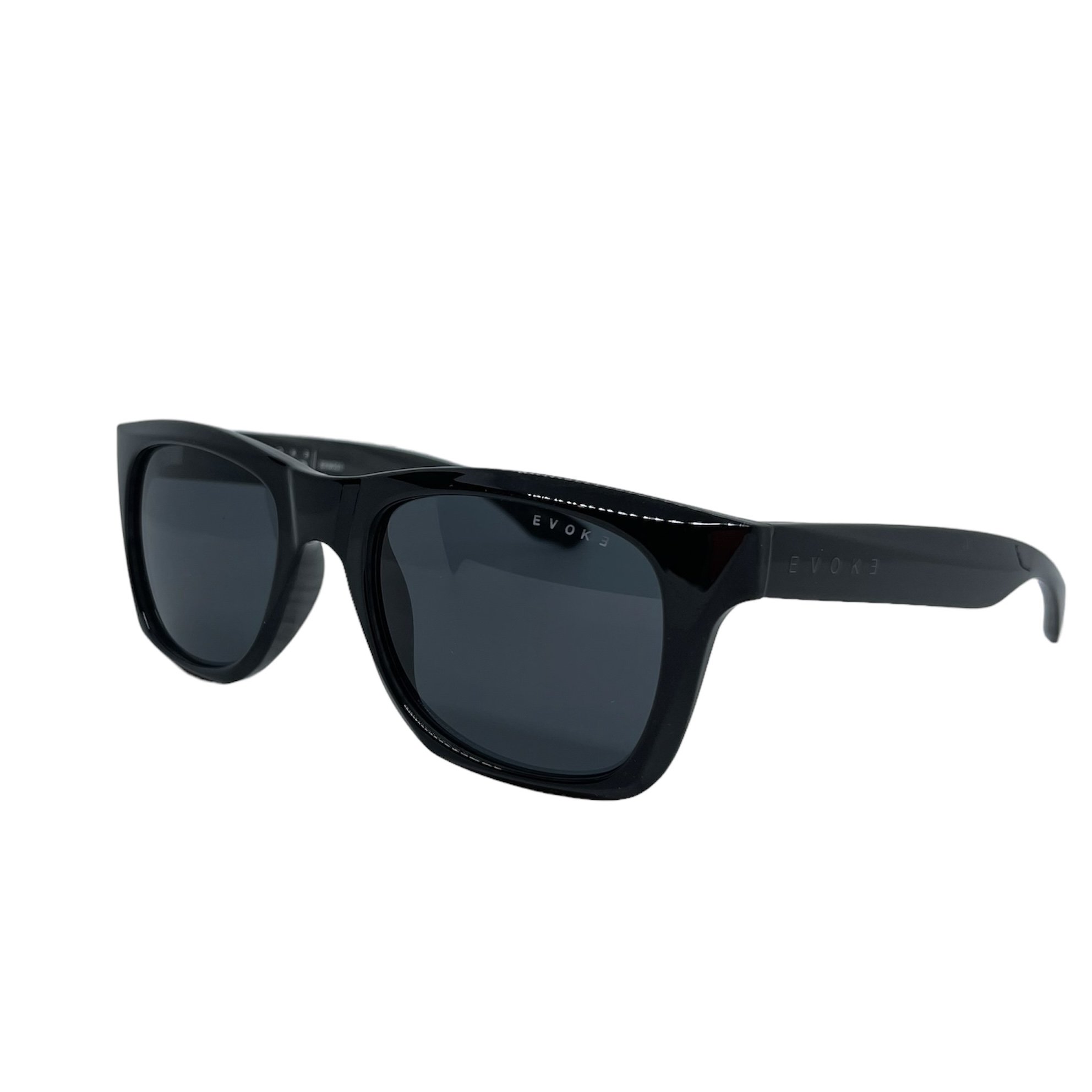 Oculos Solar Evoke New Diamond Brwd01 Preto Brilho Lente Cinza Preto 1