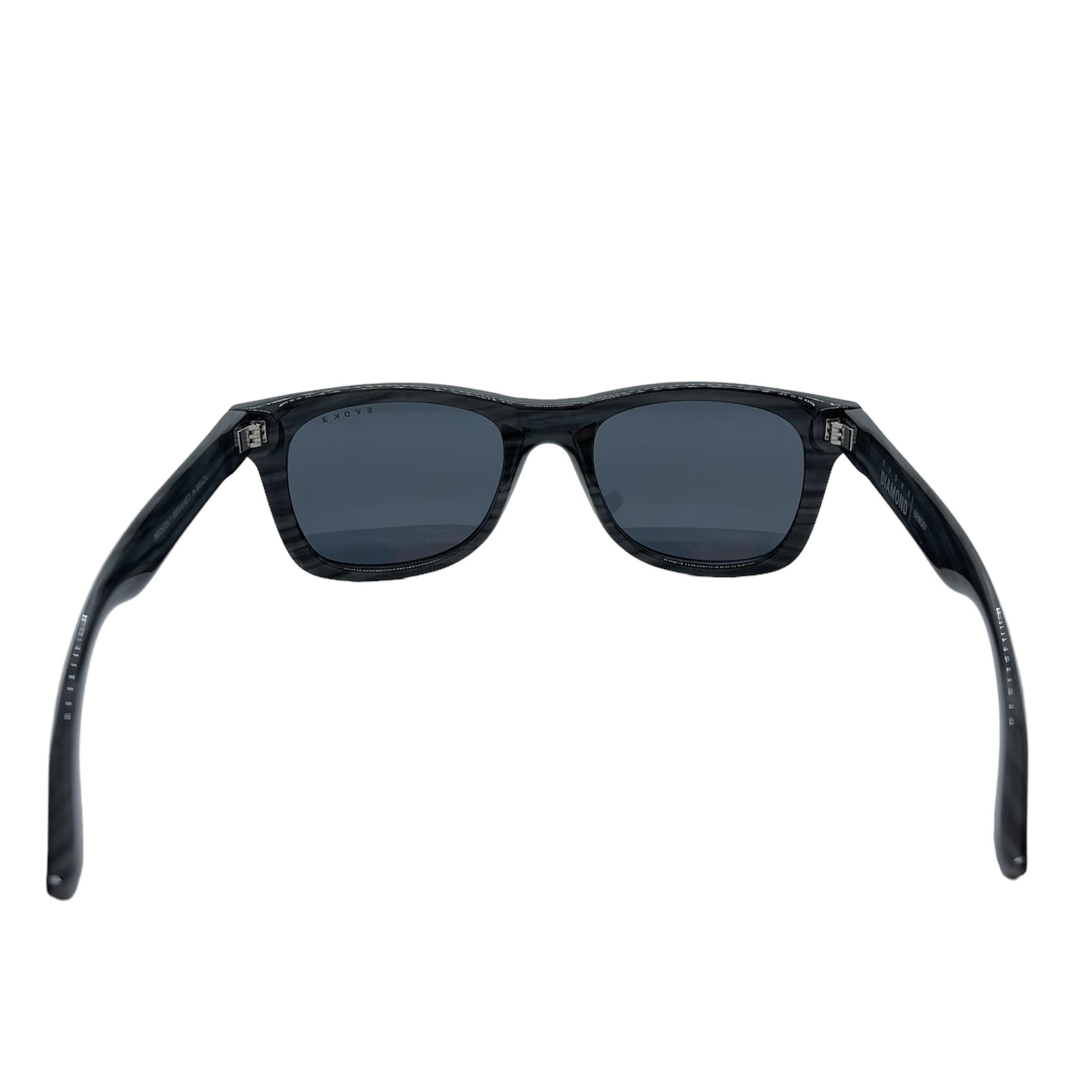 Oculos Solar Evoke New Diamond Brwd01 Preto Brilho Lente Cinza Preto 4