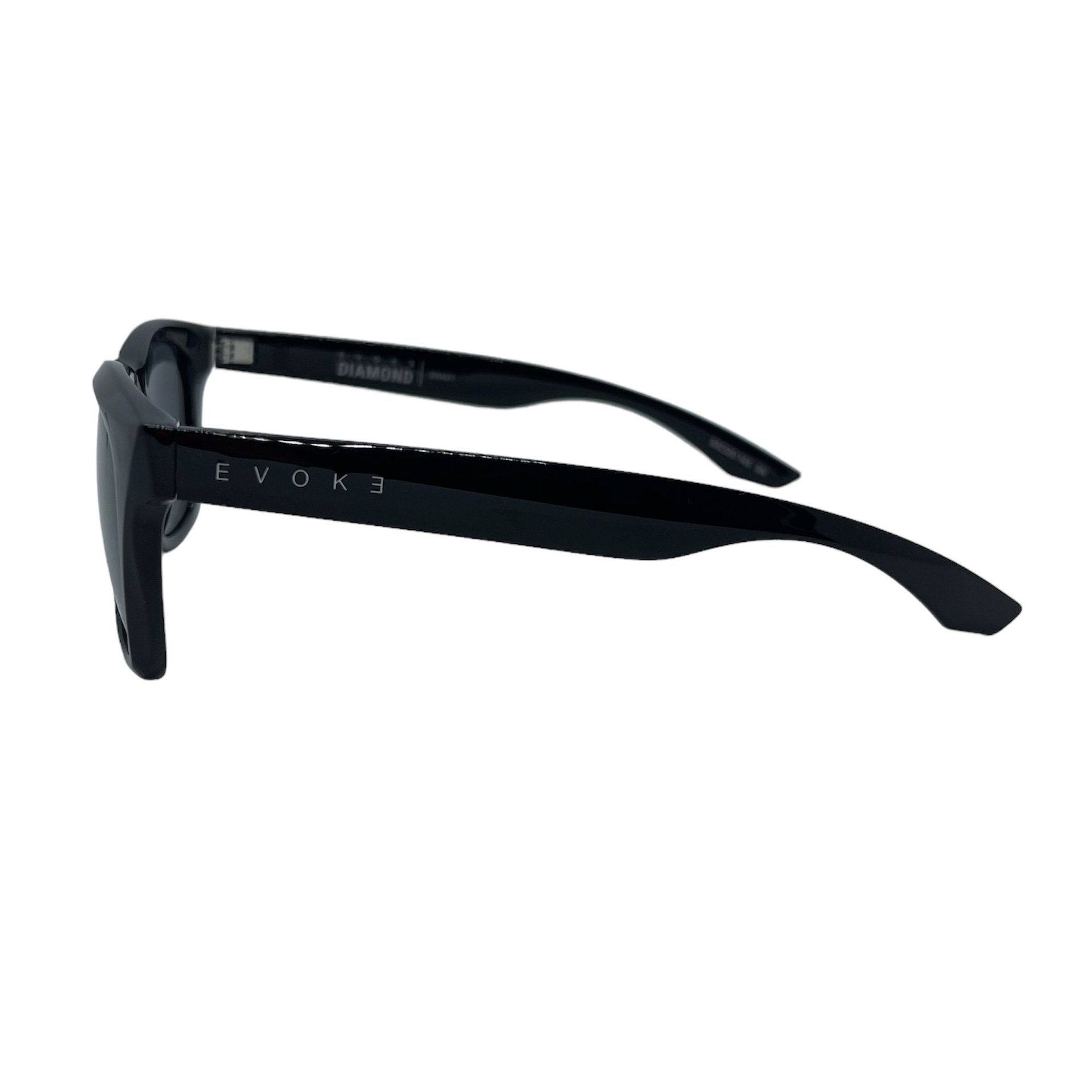Oculos Solar Evoke New Diamond Bra01 Preto Brilho Lente Cinza Preto 3