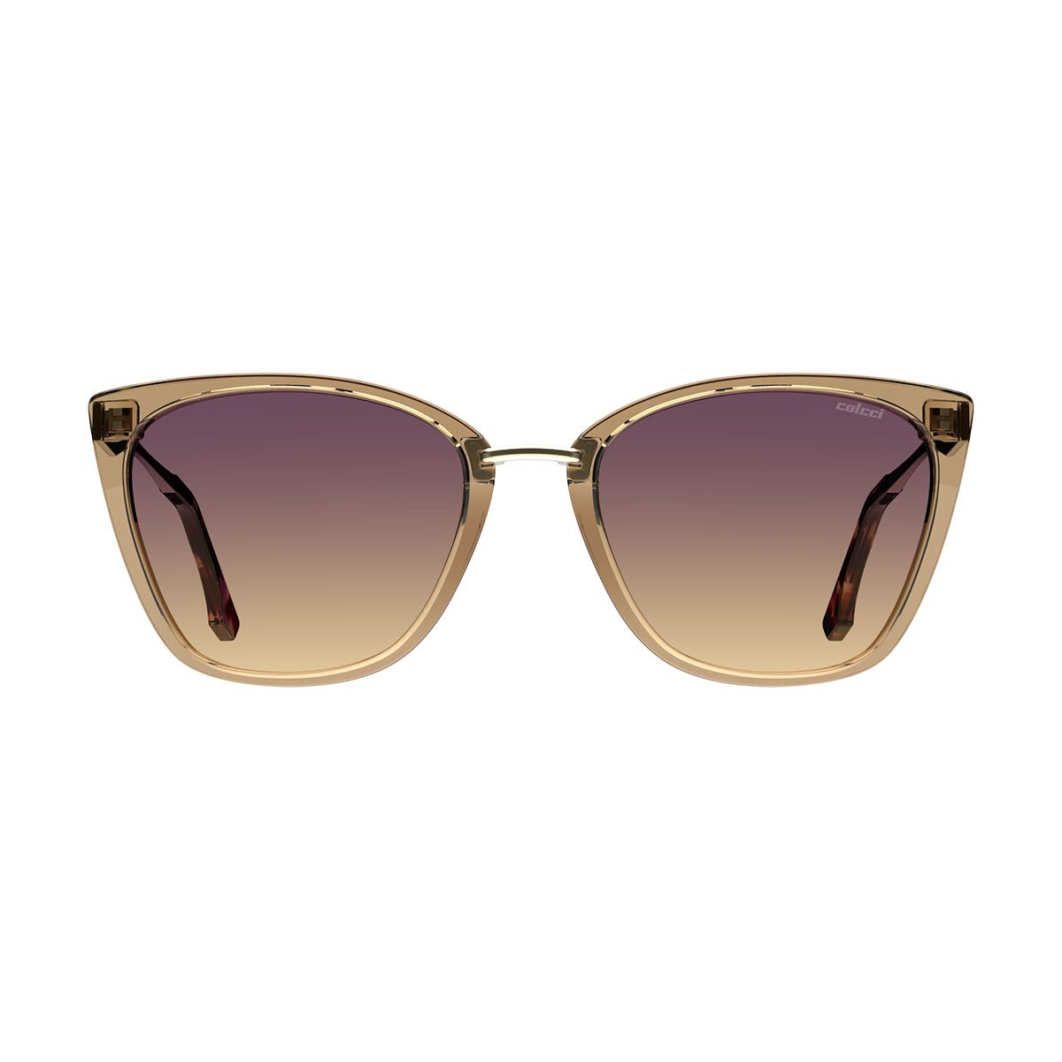 Oculos Solar Colcci Aretha Y Sun C0270j08a7 Marrom Translucido Lente Roxo Degrade Marrom 2
