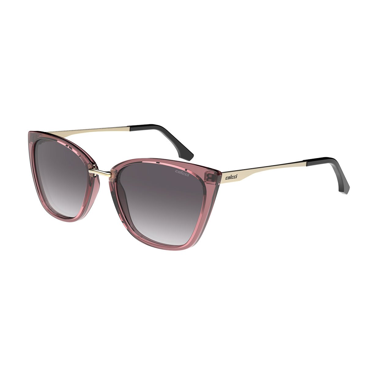 Oculos Solar Colcci Aretha Y Sun C0270c7733 Bordo Translucido Lente Cinza Degrade