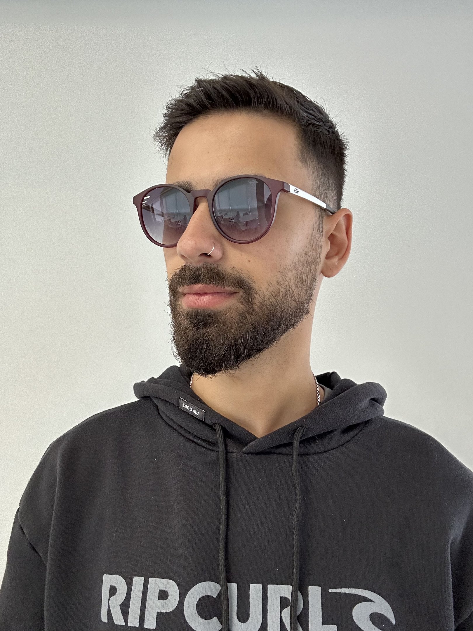 Oculos Solar Mormaii Cannes Sun M0179c1233 Bordo Fosco Lente Cinza Degrade Vermelho 5