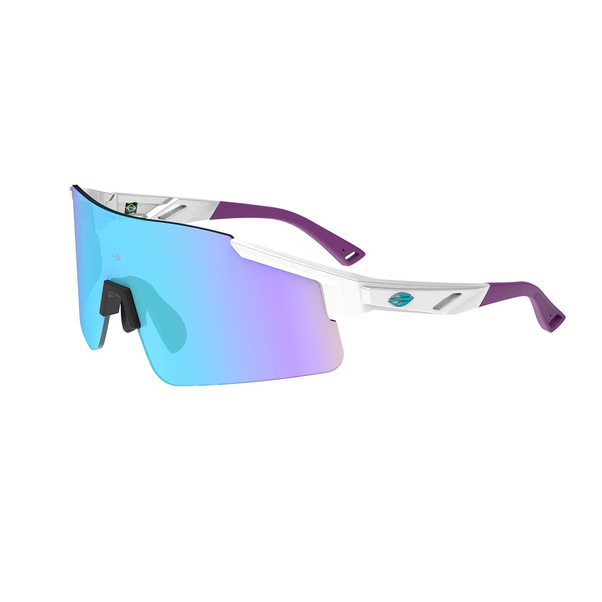 Oculos Solar Mormaii Grand Tour 3 M0180b6297 Branco Brilho Lente Azul Espelhada Branco 1