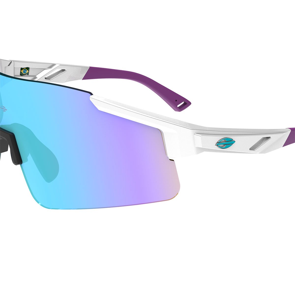 Oculos Solar Mormaii Grand Tour 3 M0180b6297 Branco Brilho Lente Azul Espelhada Branco 3