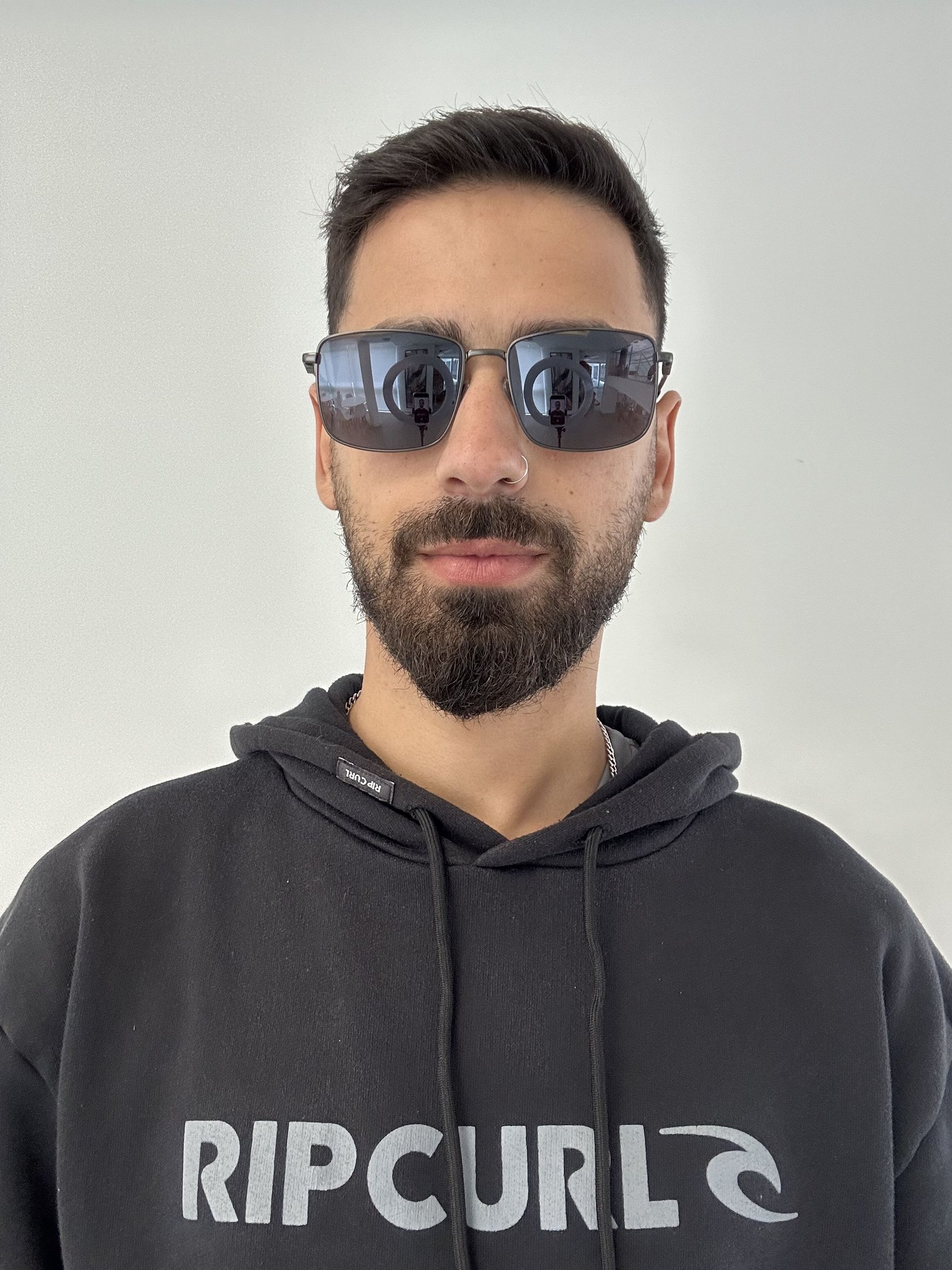 クロ Oculos Solar Mormaii M0168d3409 Chumbo Fosco Lente Cinza Espelhada