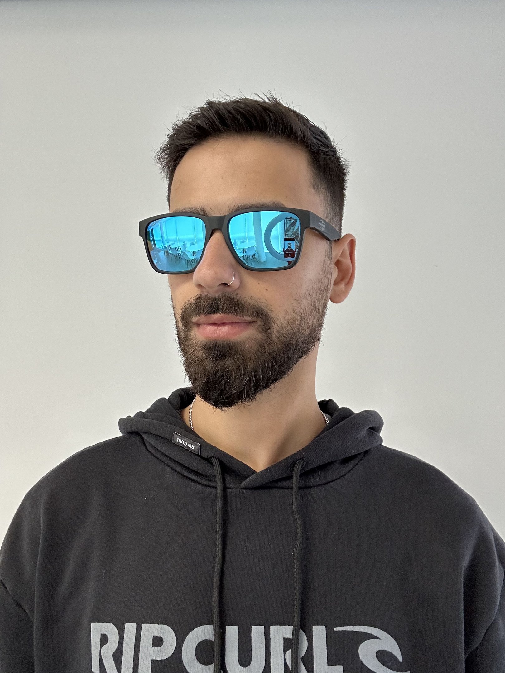 Oculos Solar Mormaii Hong Kong M0176a1497 Preto Fosco Lente Azul Espelhada Preto 5