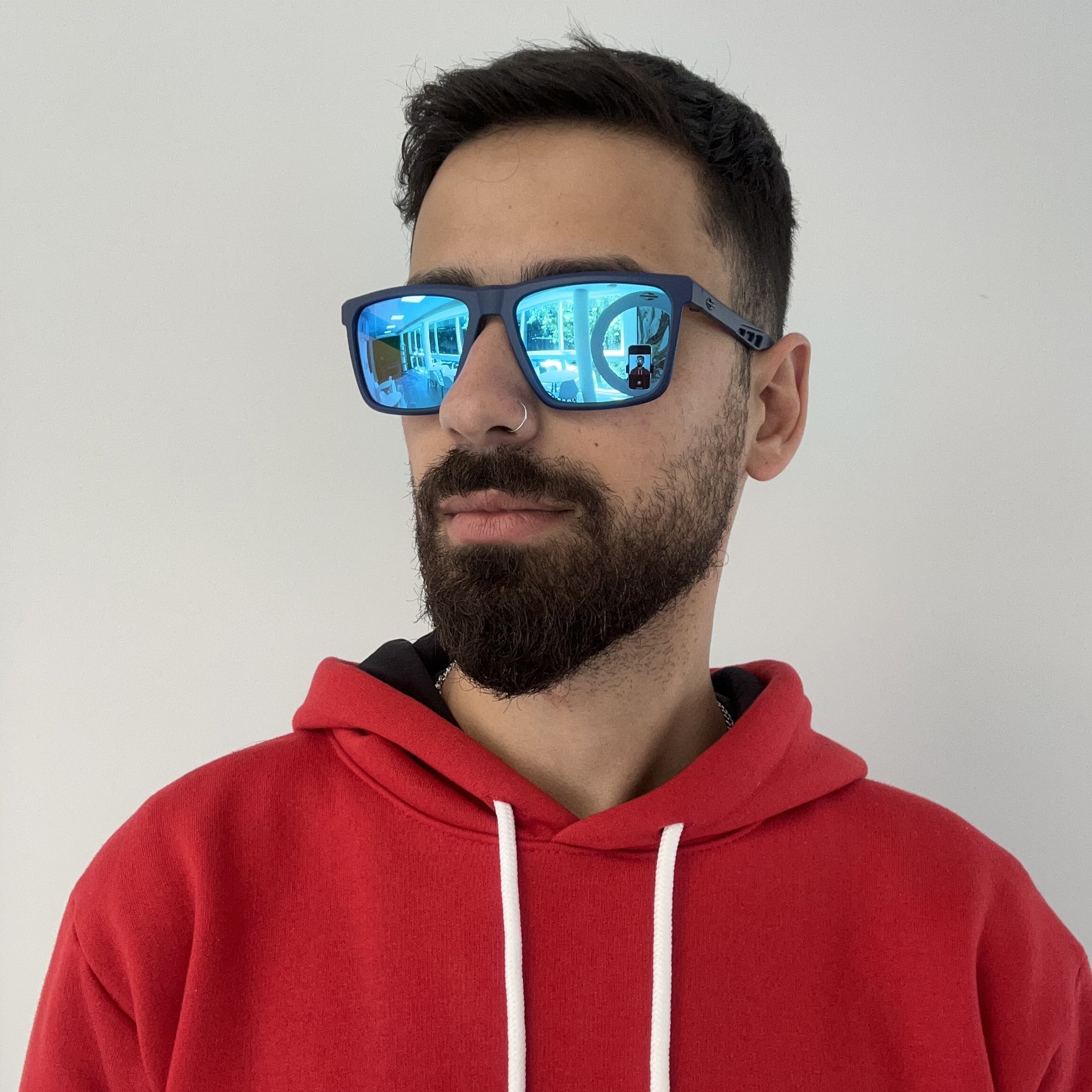 Oculos Solar Mormaii Madri M0095k3397 Azul Fosco Lente Azul Espelhada Azul 6