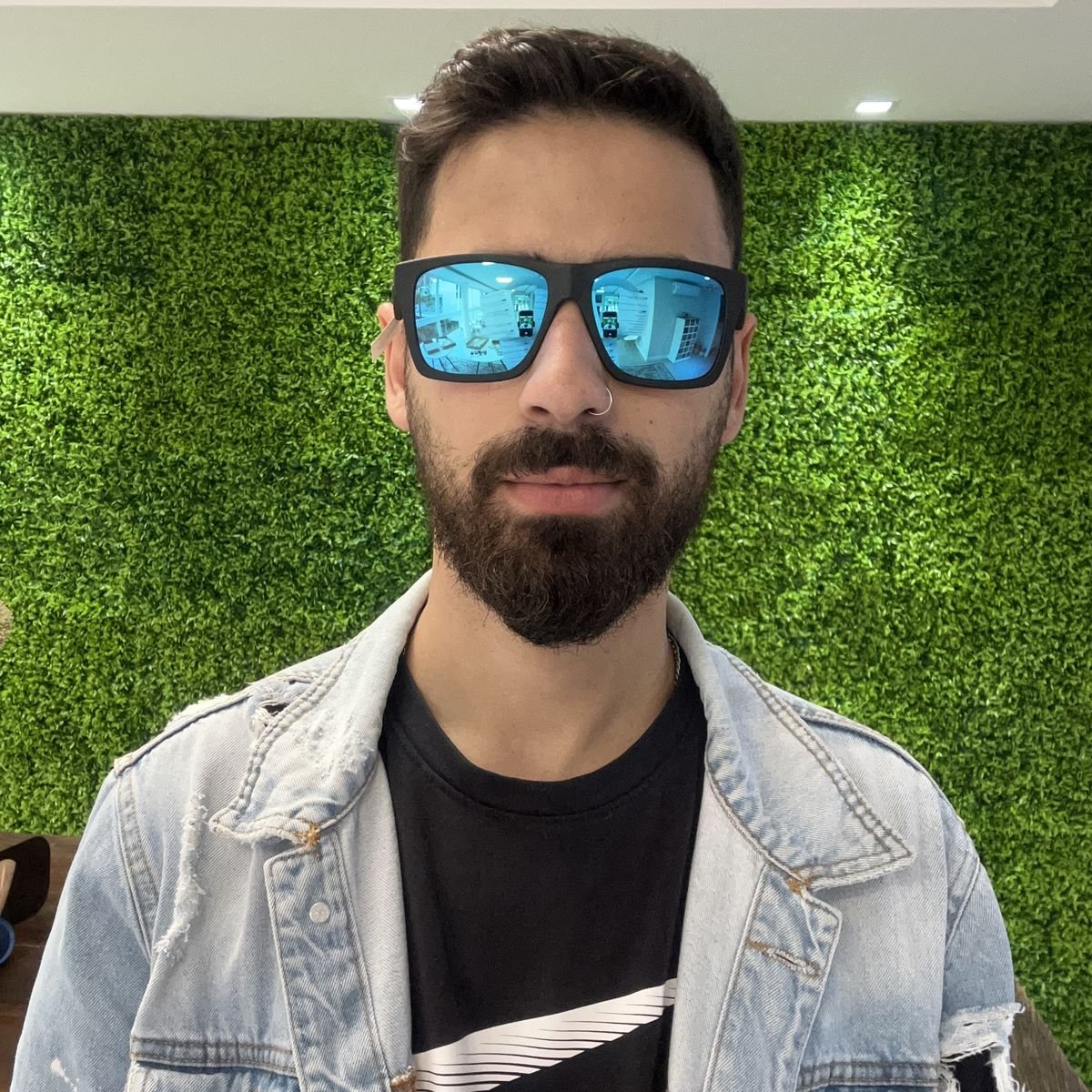 Oculos Solar Mormaii San Diego M0009a1497 Preto Fosco Lente Azul Espelhada Preto 5