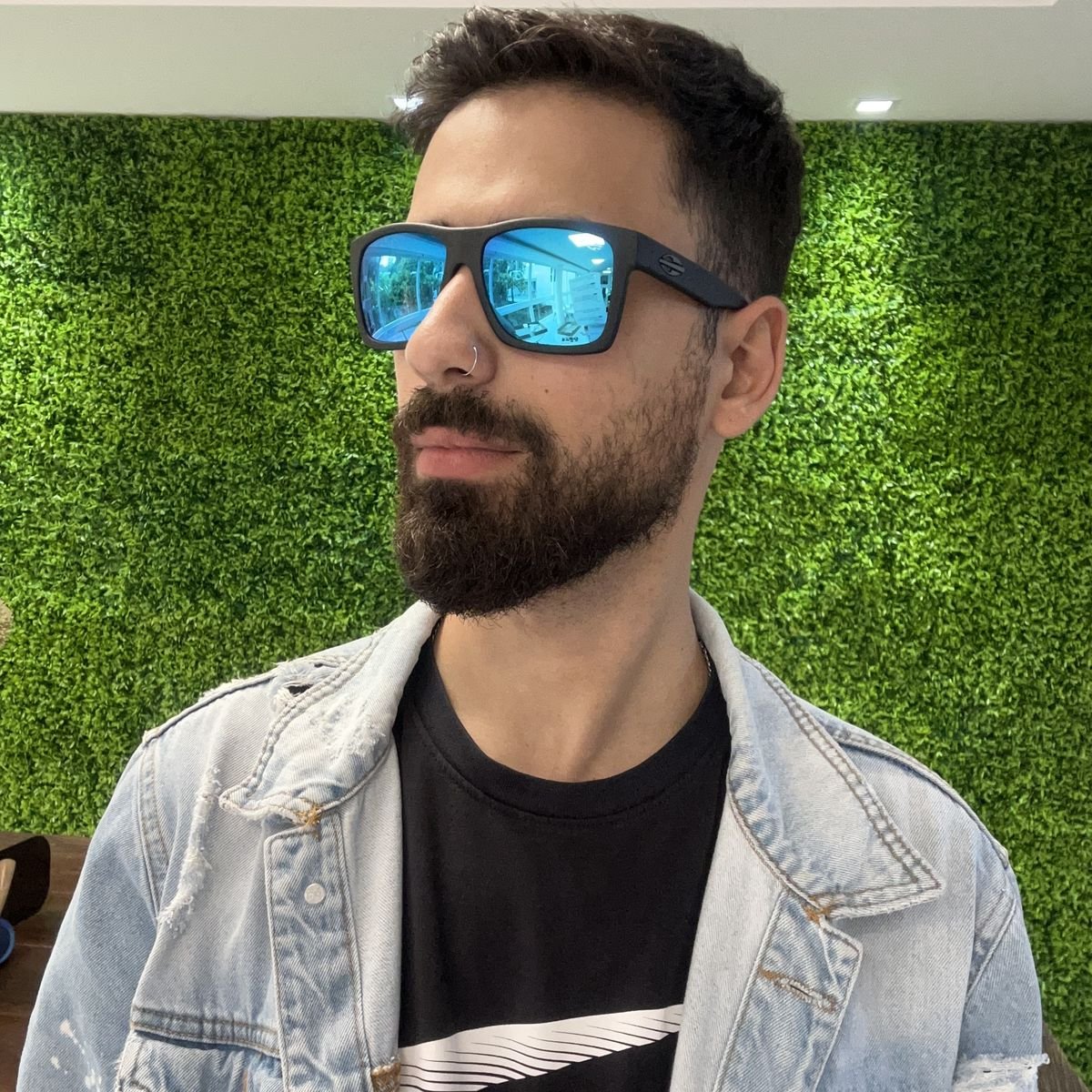 Oculos Solar Mormaii San Diego M0009a1497 Preto Fosco Lente Azul Espelhada Preto 6