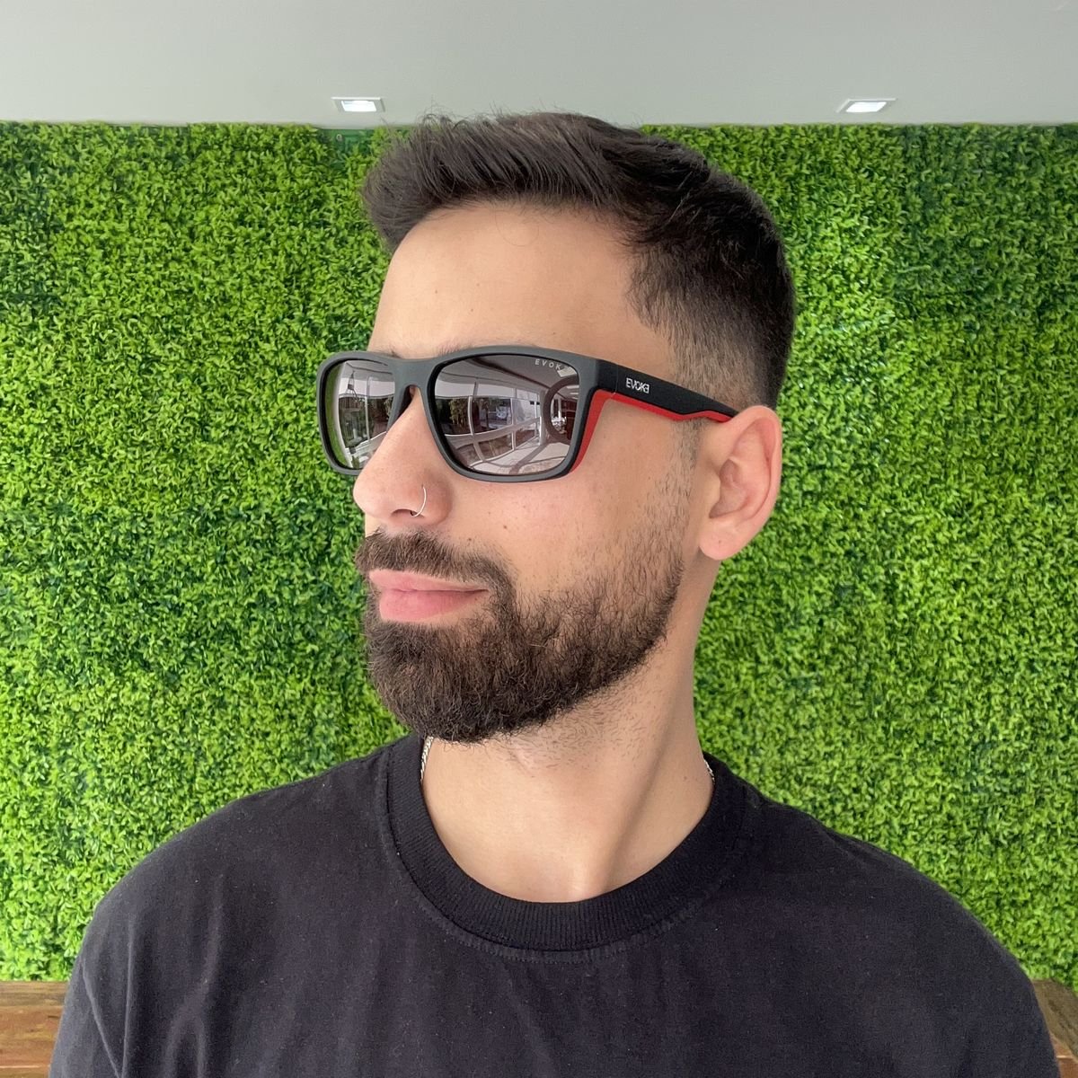 Oculos Solar Evoke For You Ds84 A12p Preto Fosco Lente Marrom Degrade Polarizada Preto 6