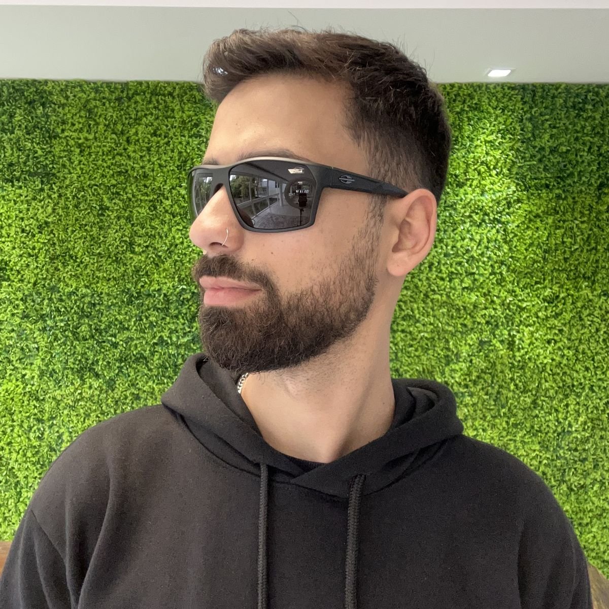 Oculos Solar Mormaii Storm M0079a1403 Preto Fosco Lente Cinza Polarizada Preto 4