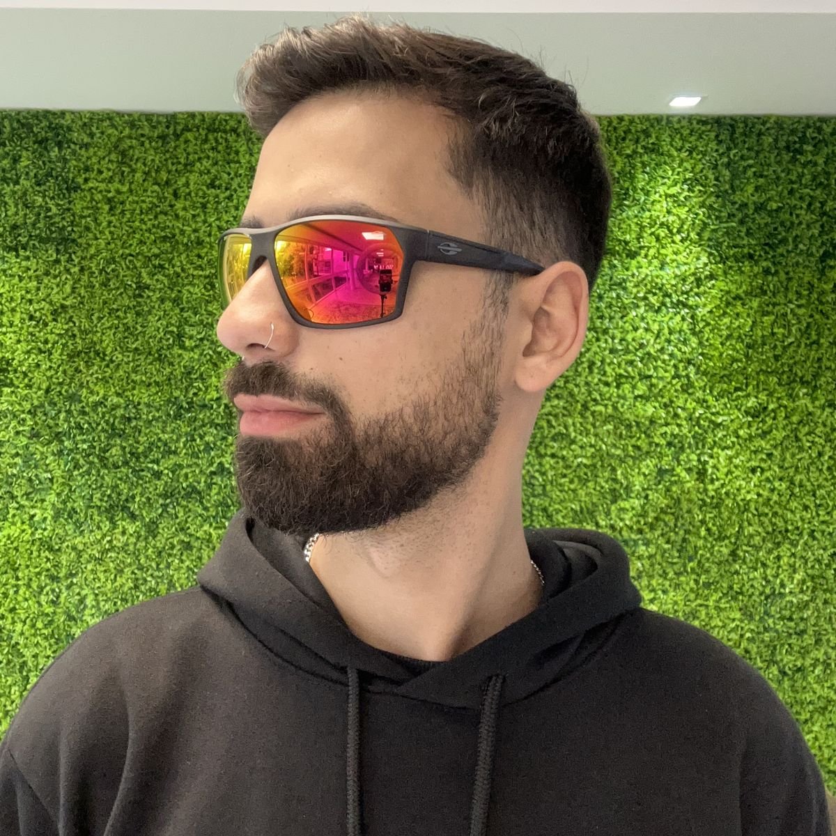 Oculos Solar Mormaii Storm M0079d1311 Fume Fosco Lente Vermelho Espelhada Cinza 4