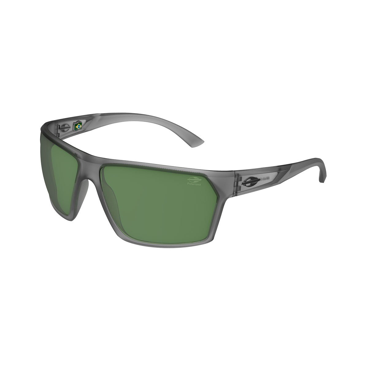 Oculos Solar Mormaii Storm M0079d2289 Fume Fosco Lente Verde Polarizada Cinza 1