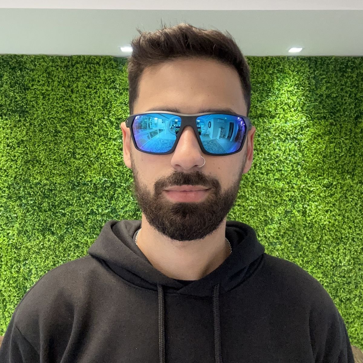 Oculos Solar Mormaii Storm M0079a1497 Preto Fosco Lente Azul Espelhada Preto 3