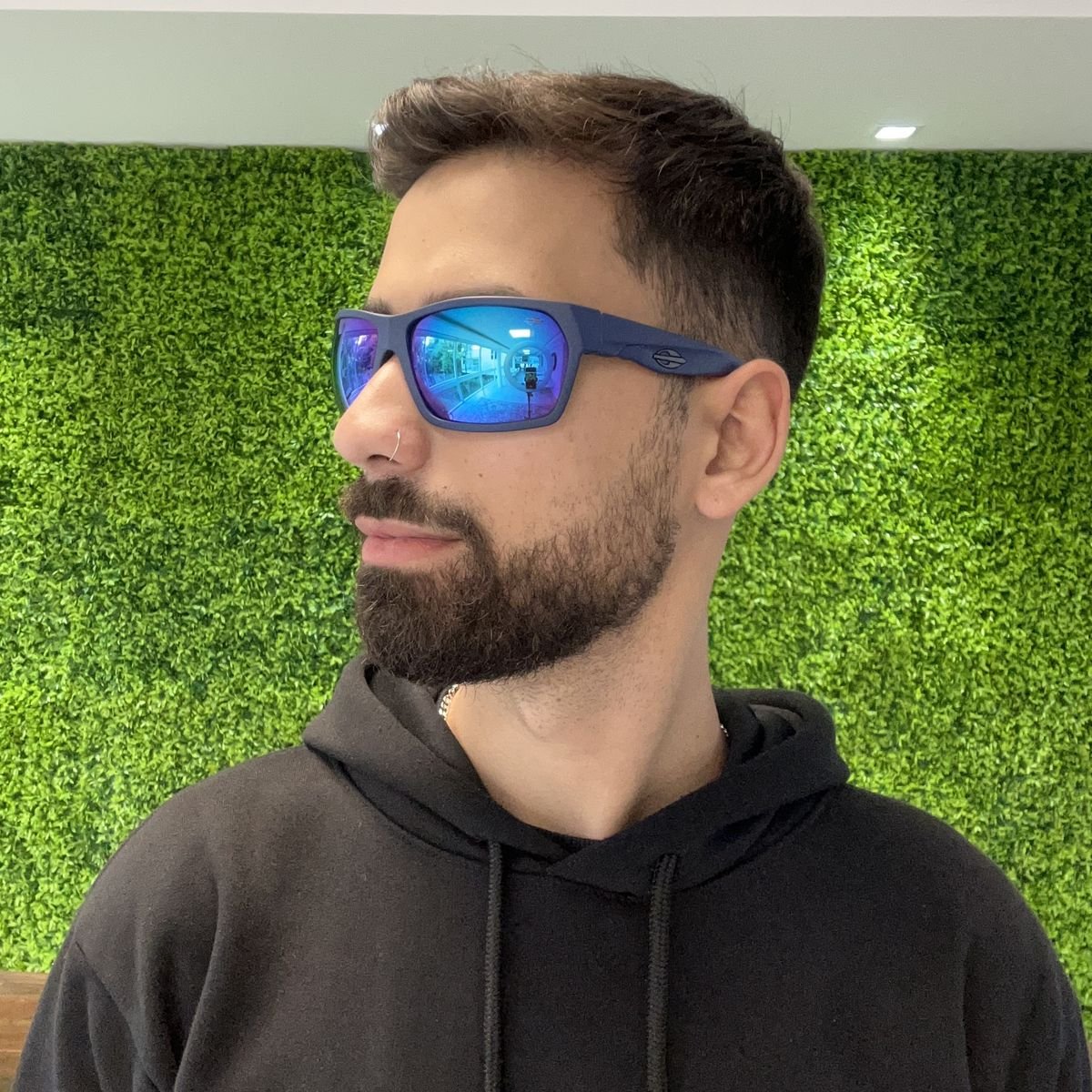 Oculos Solar Mormaii Amazonia 2 442k3397 Azul Fosco Lente Azul