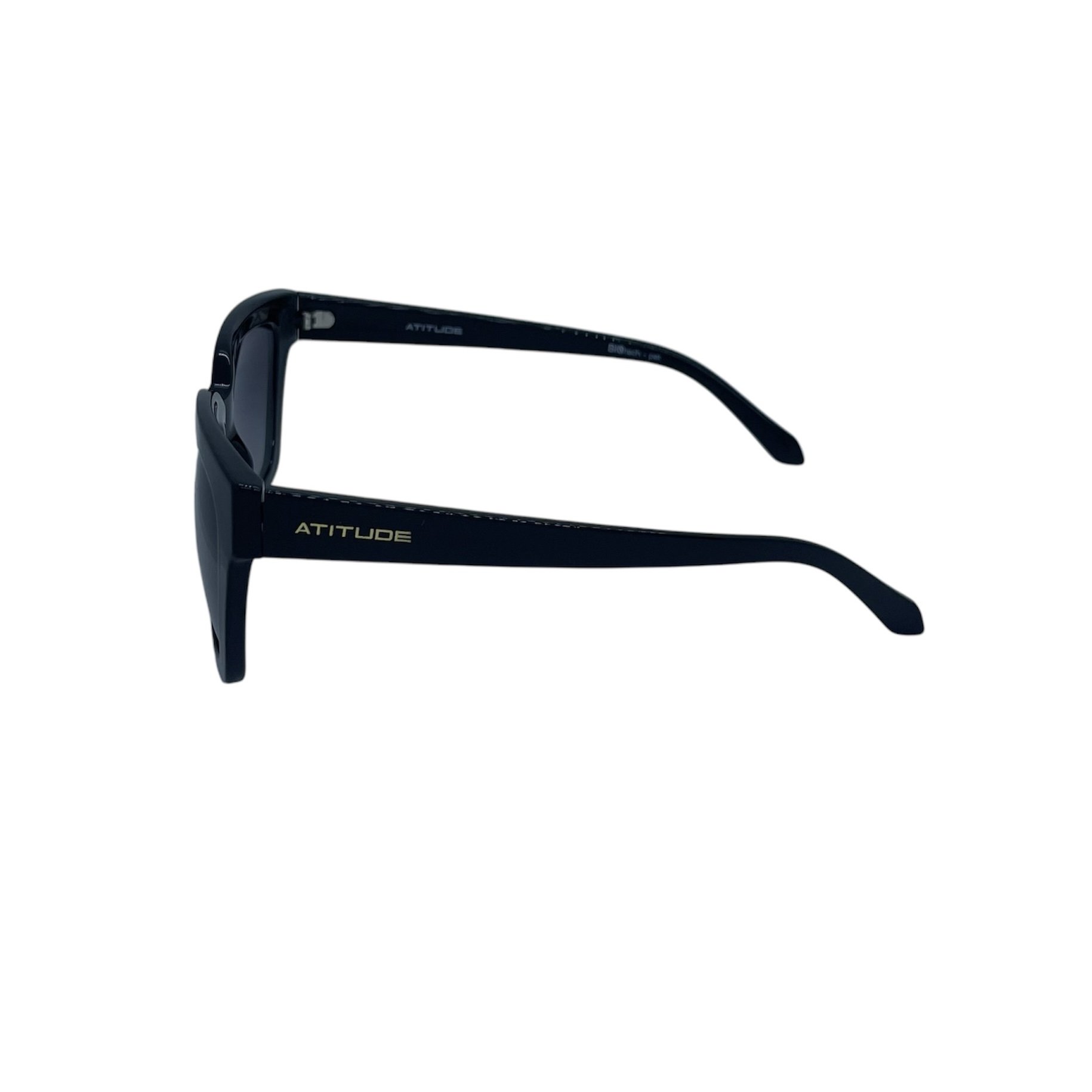 Oculos Solar Atitude At8225 A01 Preto Brilho Lente Cinza Degrade Preto 3