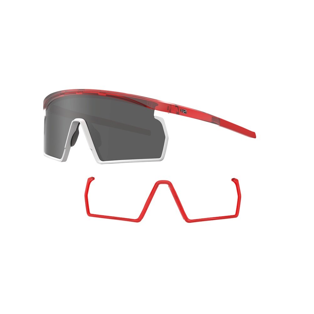 Oculos Solar Hb Spinner 10105190857001 Vermelho Translucido Lente Cinza Vermelho 2