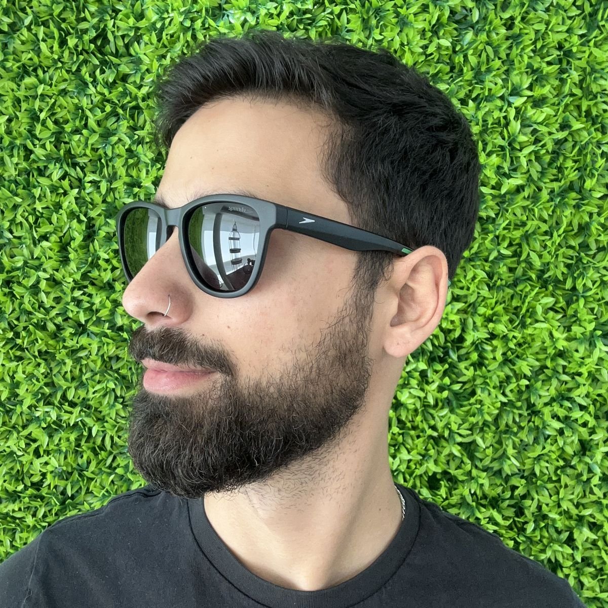 Oculos Solar Speedo Freeride 10 A11 Preto Fosco Lente Cinza